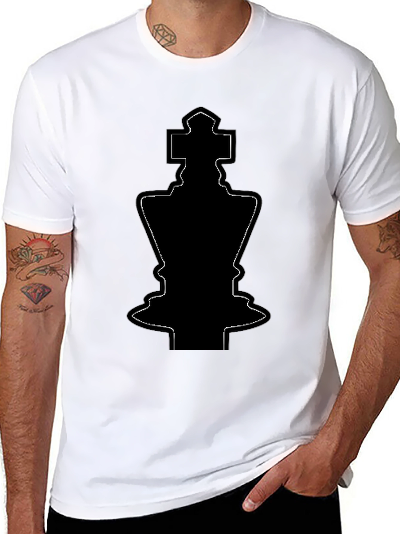 Chess King T-Shirt - Black Graphic Tee