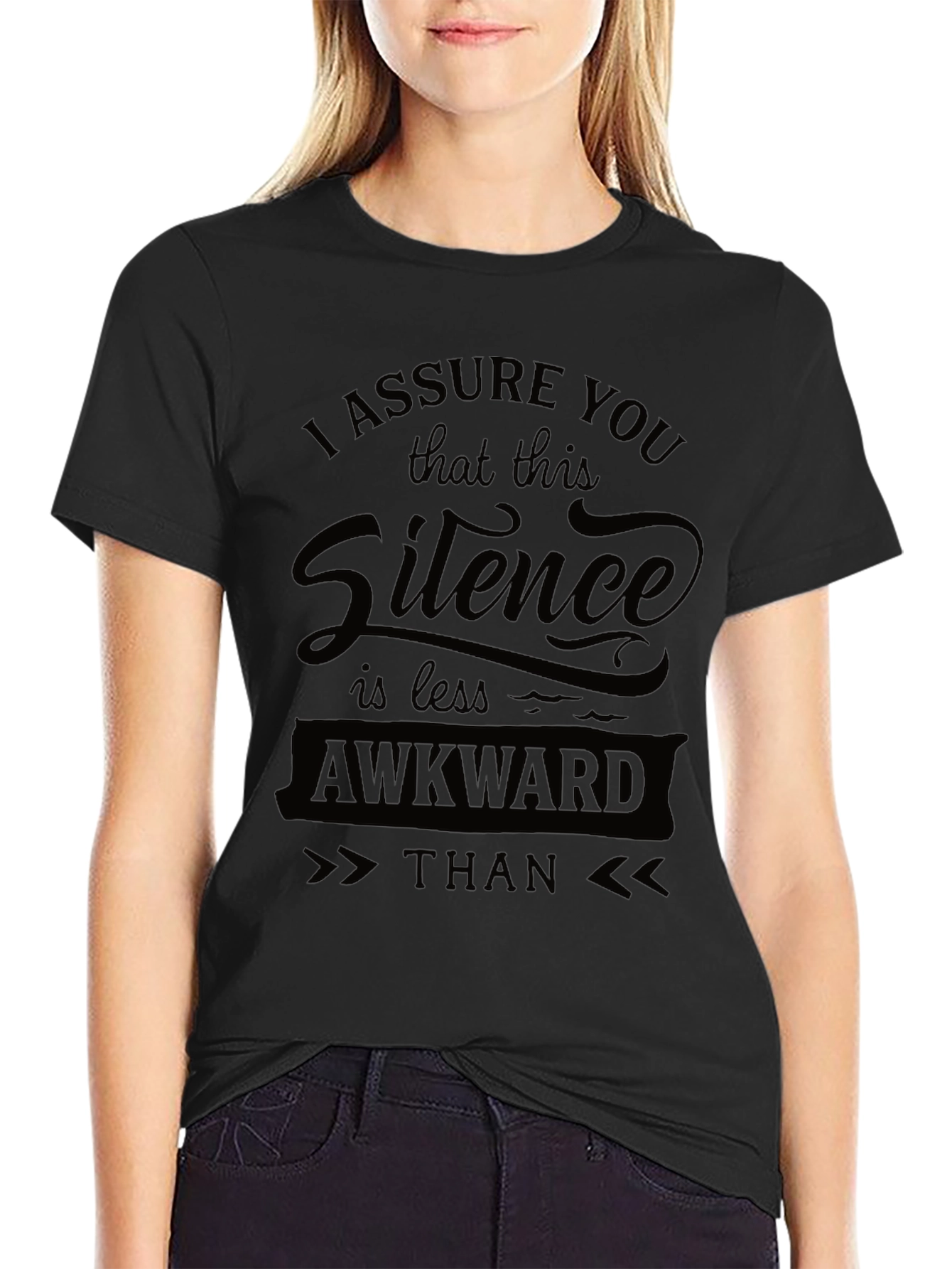 Awkward Silence Graphic T-Shirt