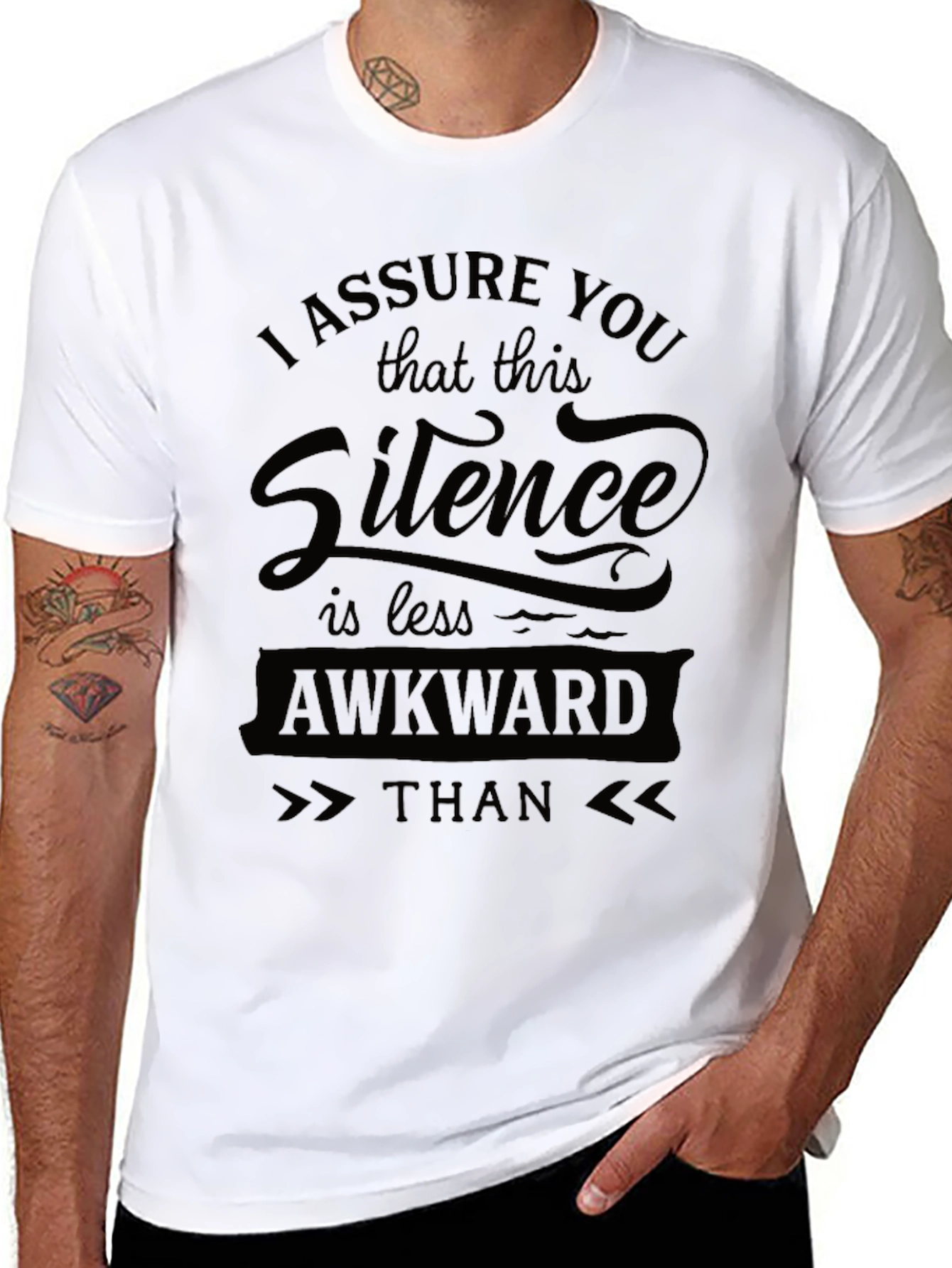 Awkward Silence Graphic T-Shirt