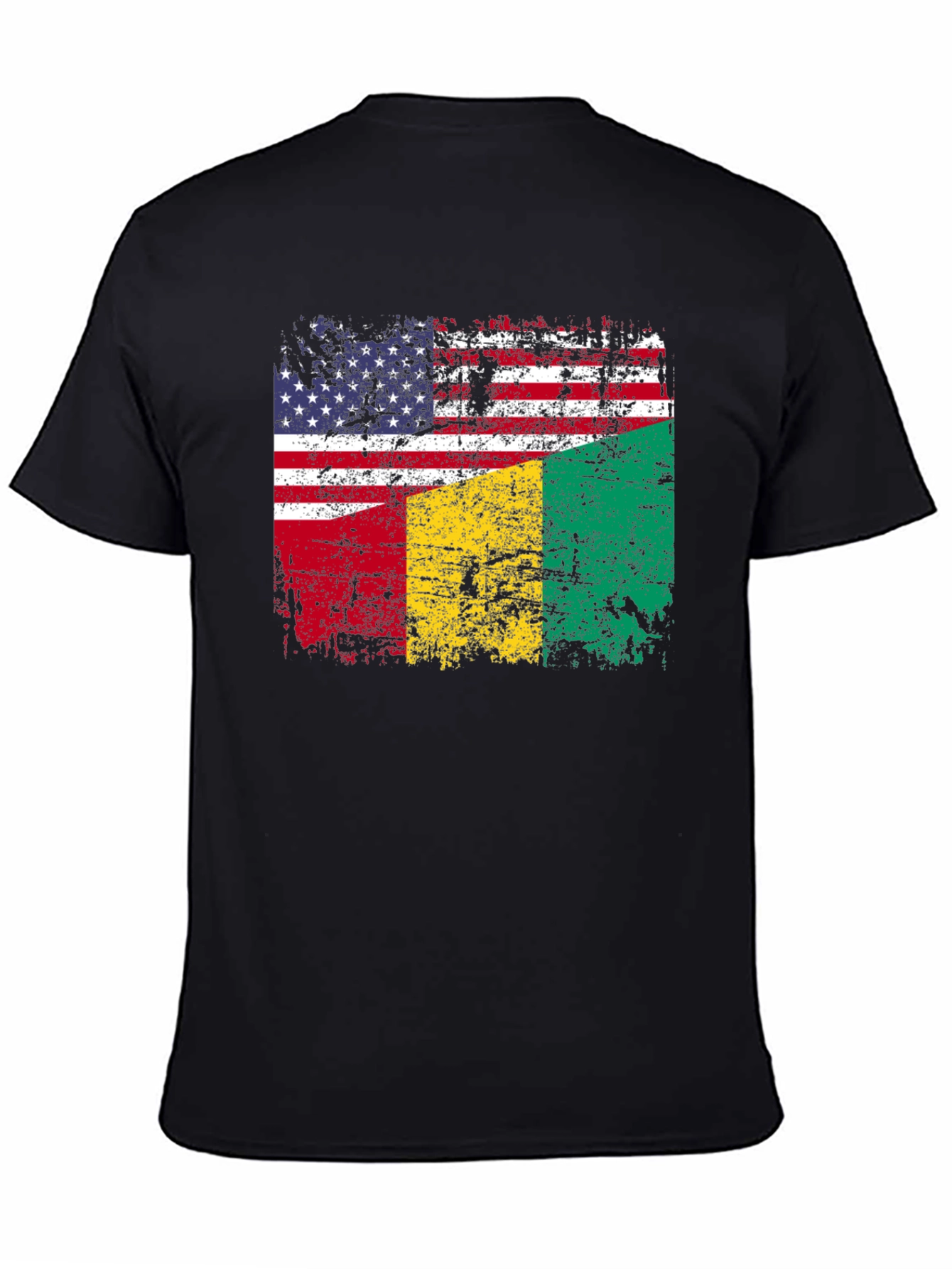 USA Guinea Flag Graphic T-Shirt