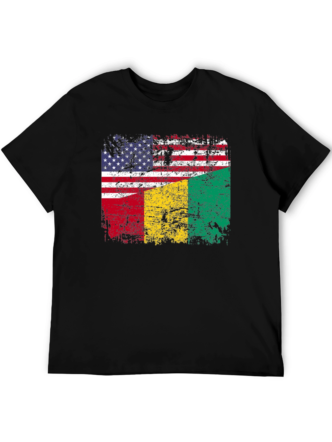 USA Guinea Flag Graphic T-Shirt