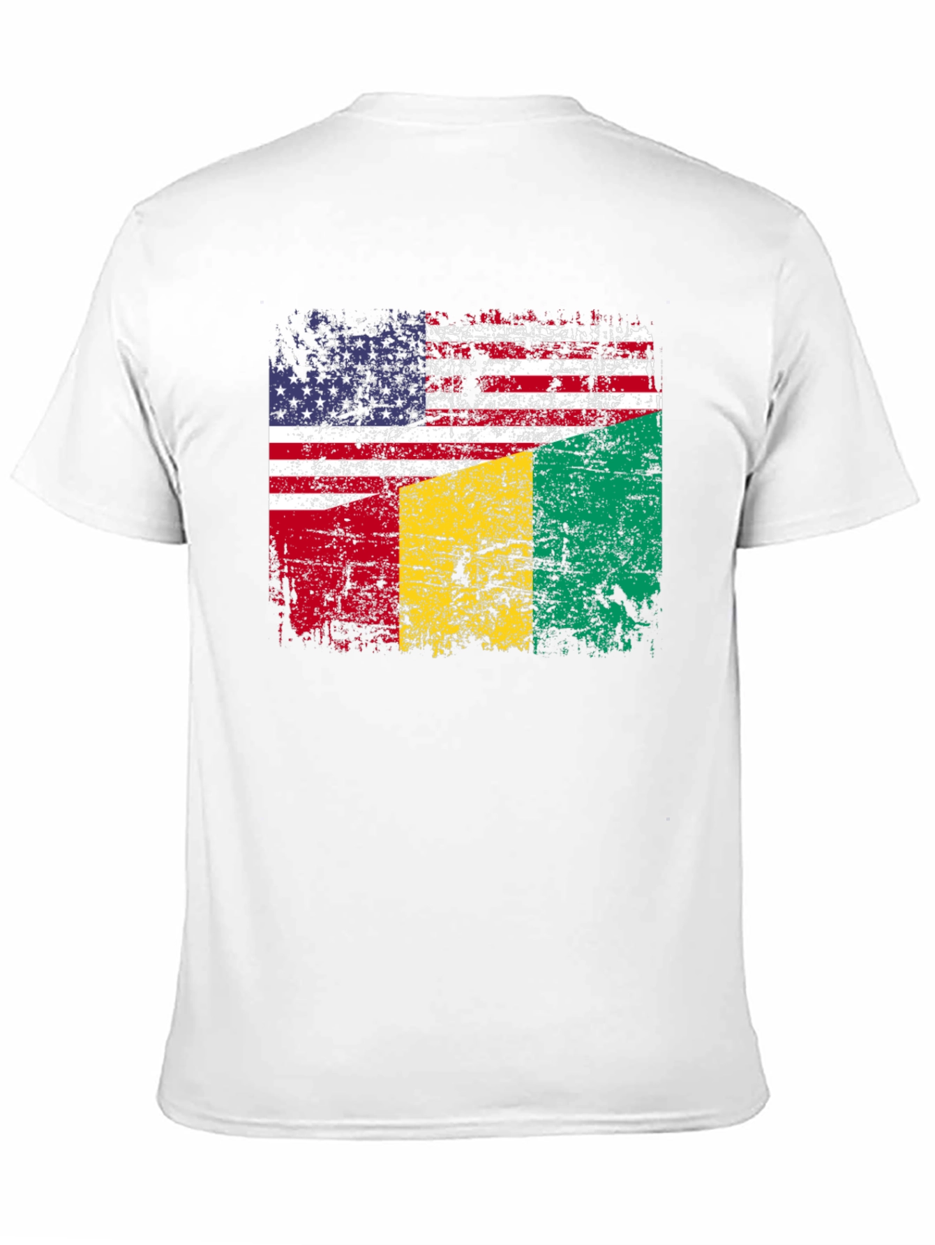 USA Guinea Flag Graphic T-Shirt
