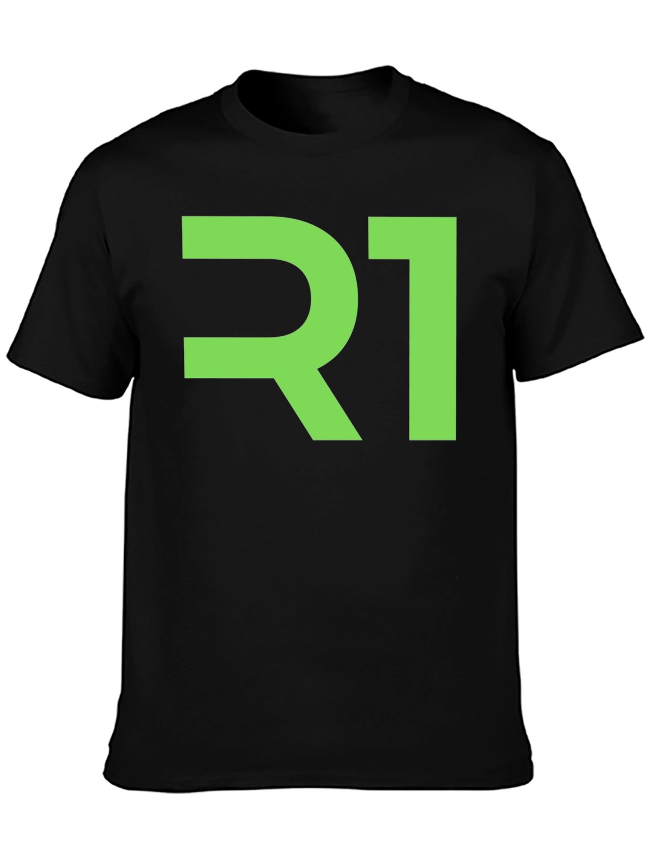 R1 Graphic Tee - Black Cotton Blend