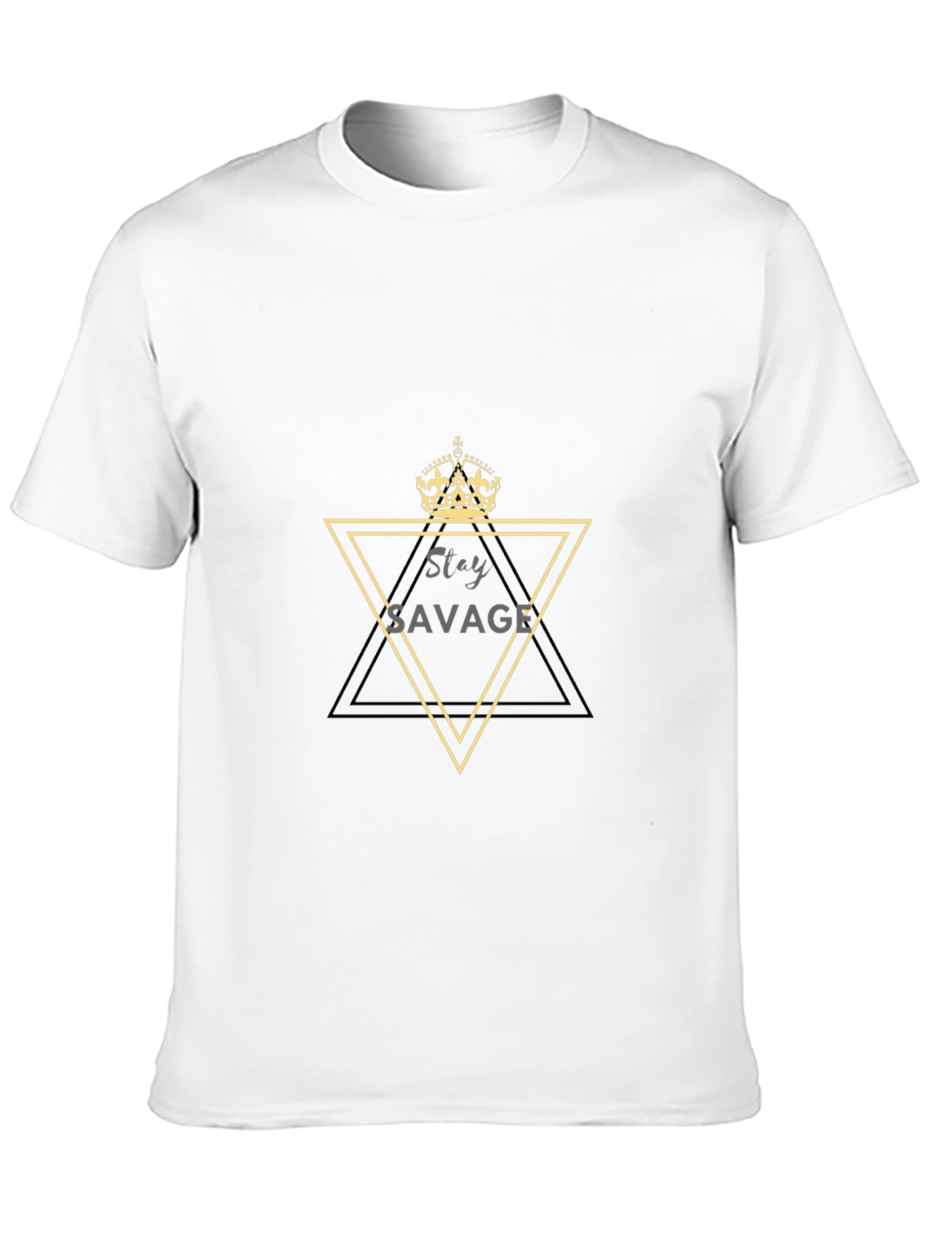 Stay Savage Mens Black Graphic Tee
