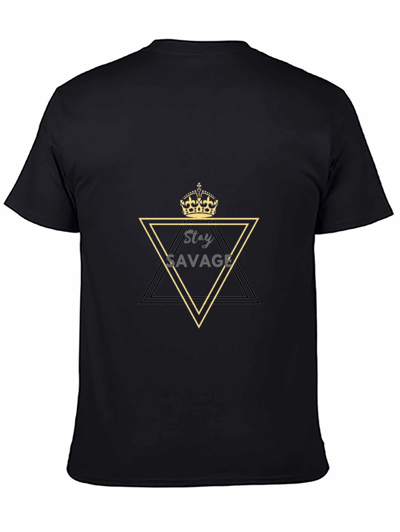 Stay Savage Mens Black Graphic Tee