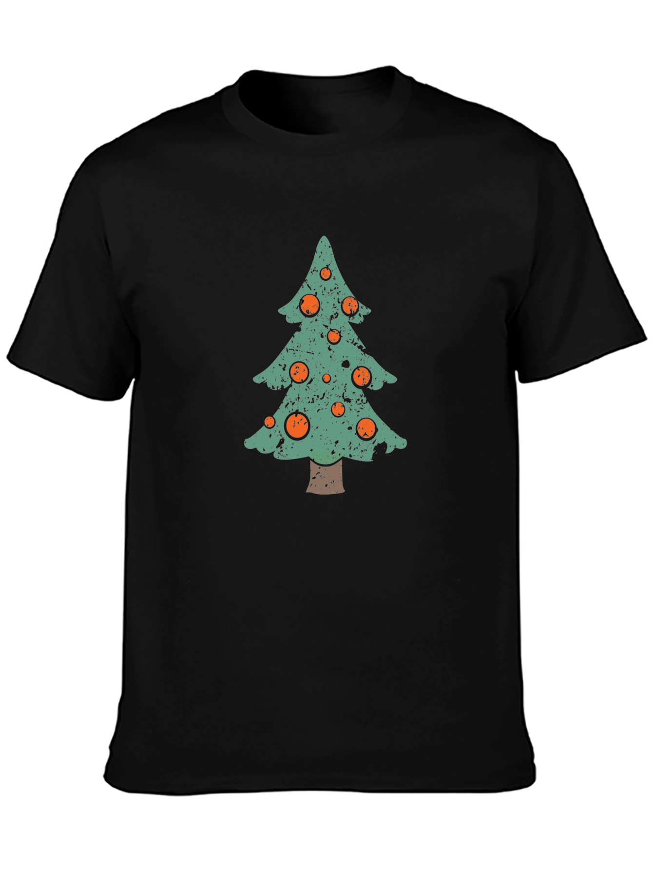 Festive Christmas Tree Graphic Tee - Holiday Cheer