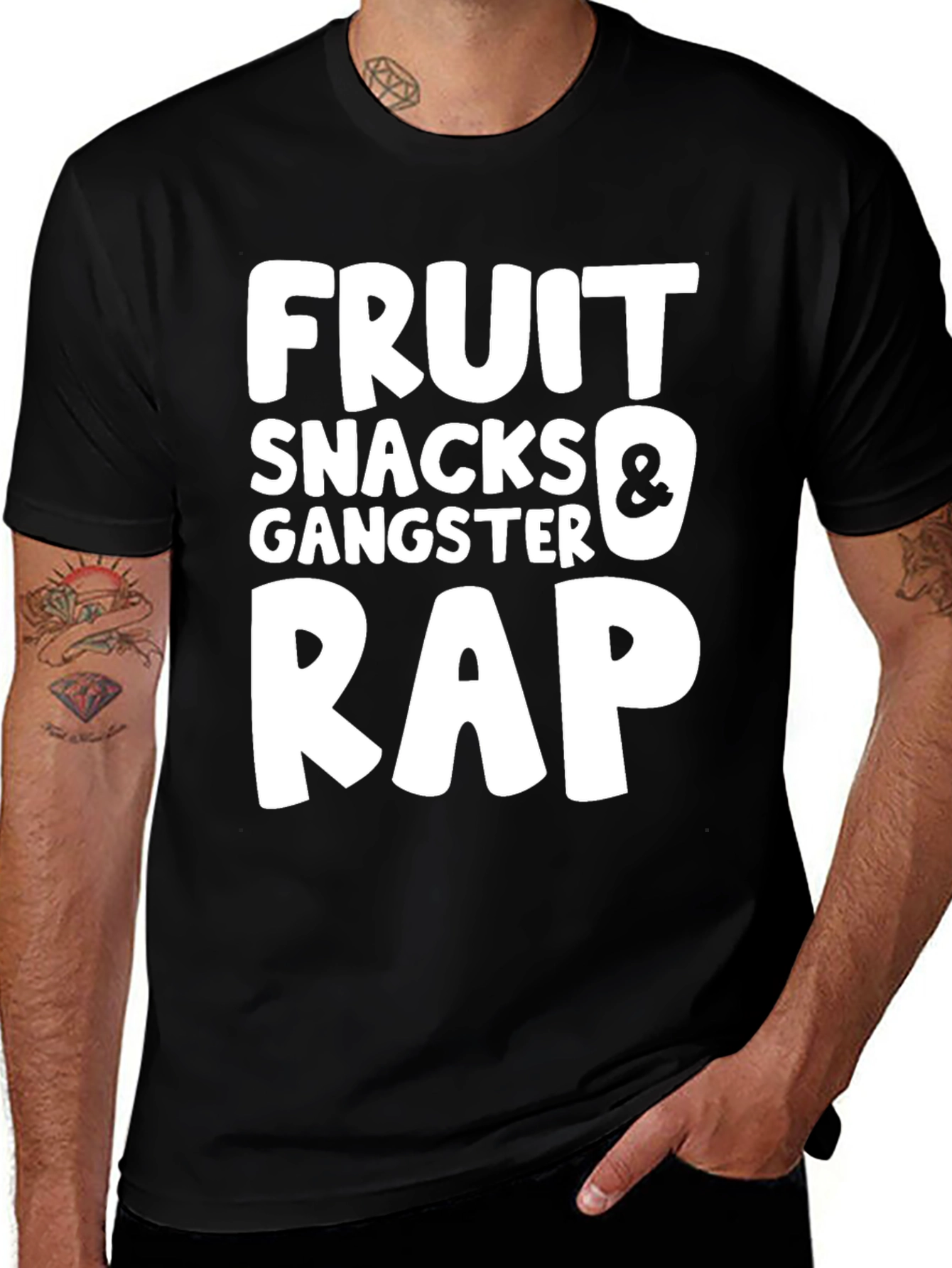 Fruit Snacks Gangster Rap Graphic Tee