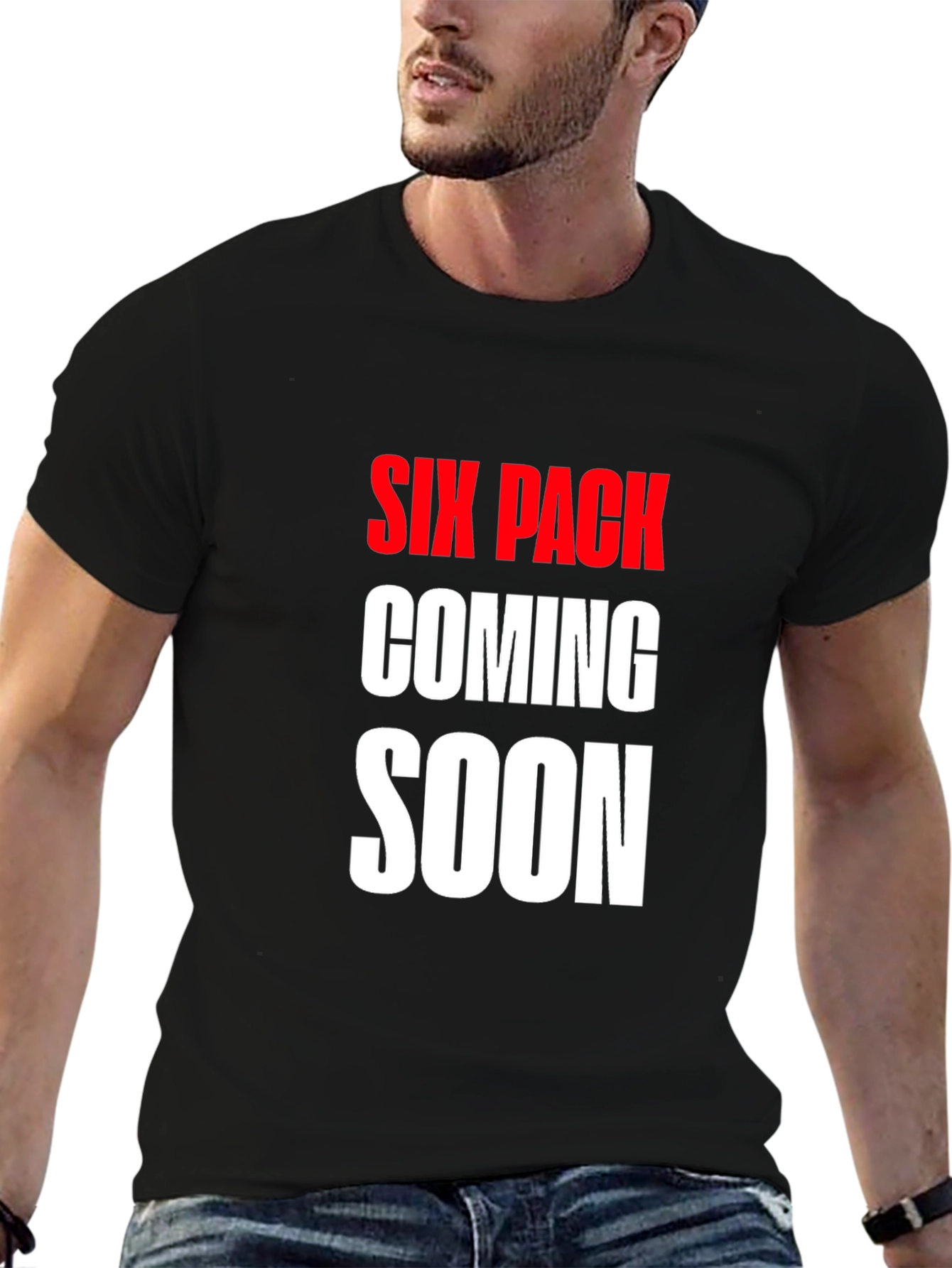 Six Pack Coming Soon Graphic Tee - Black