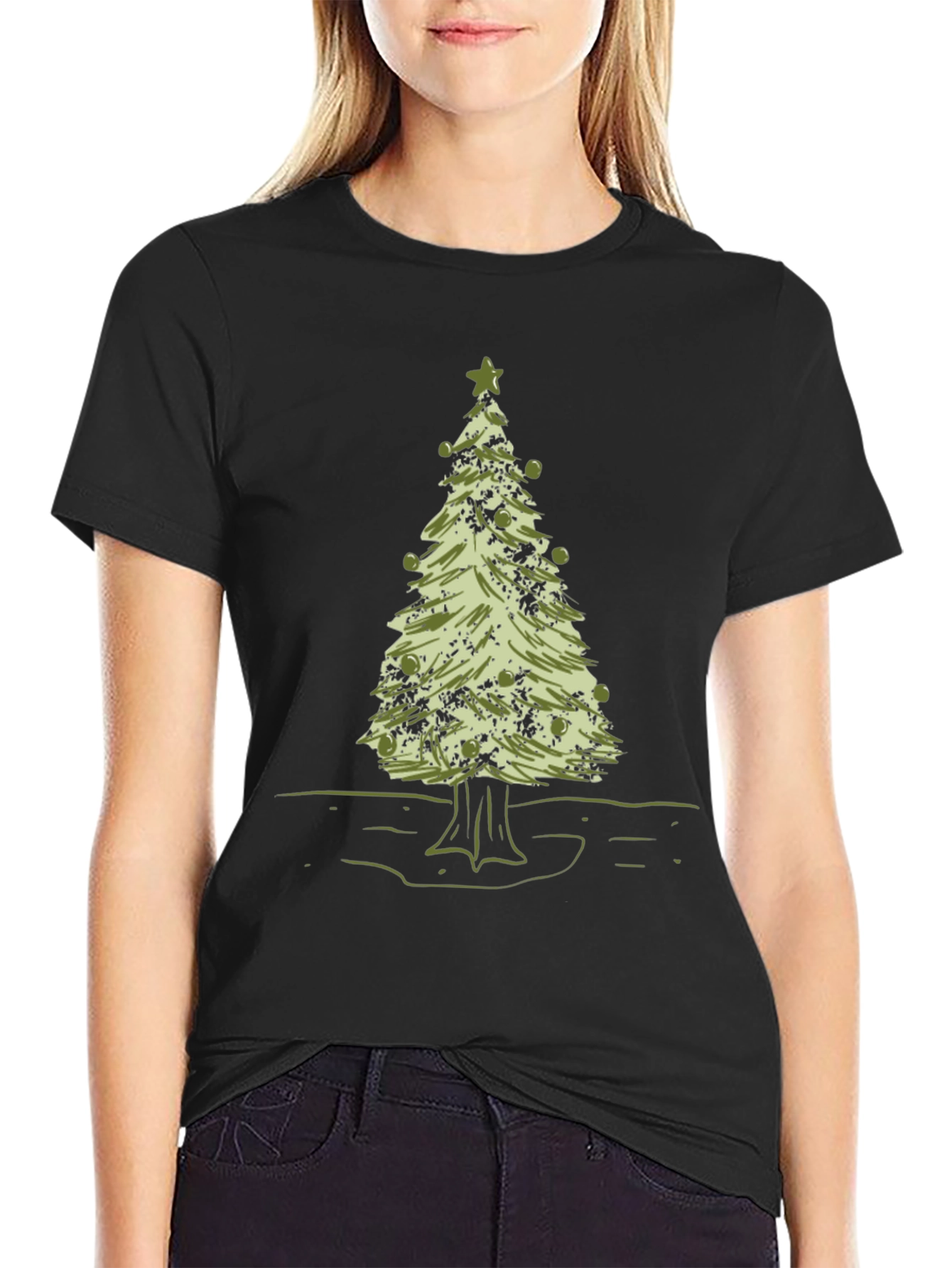 Christmas Tree Graphic T-Shirt