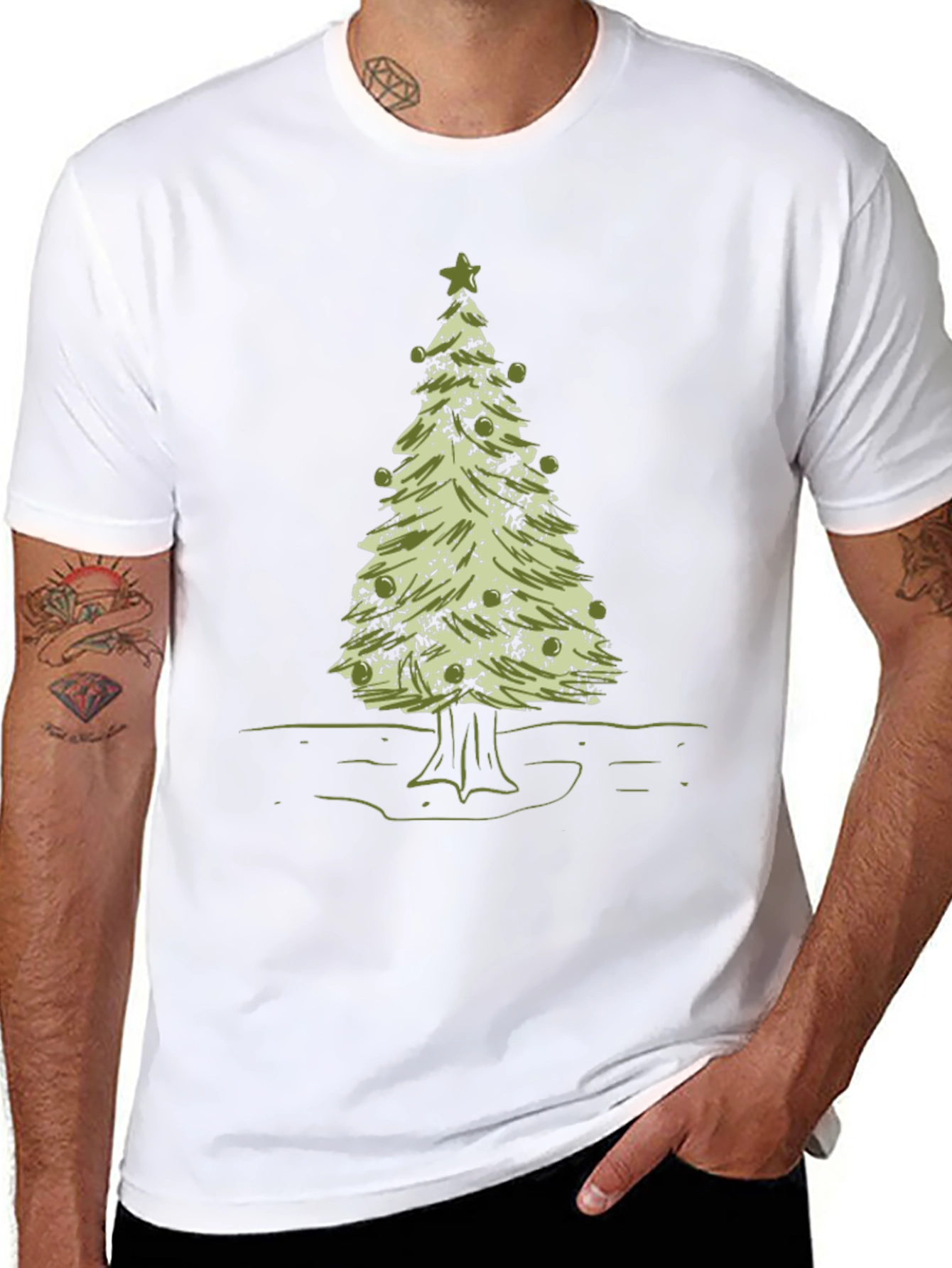 Christmas Tree Graphic T-Shirt
