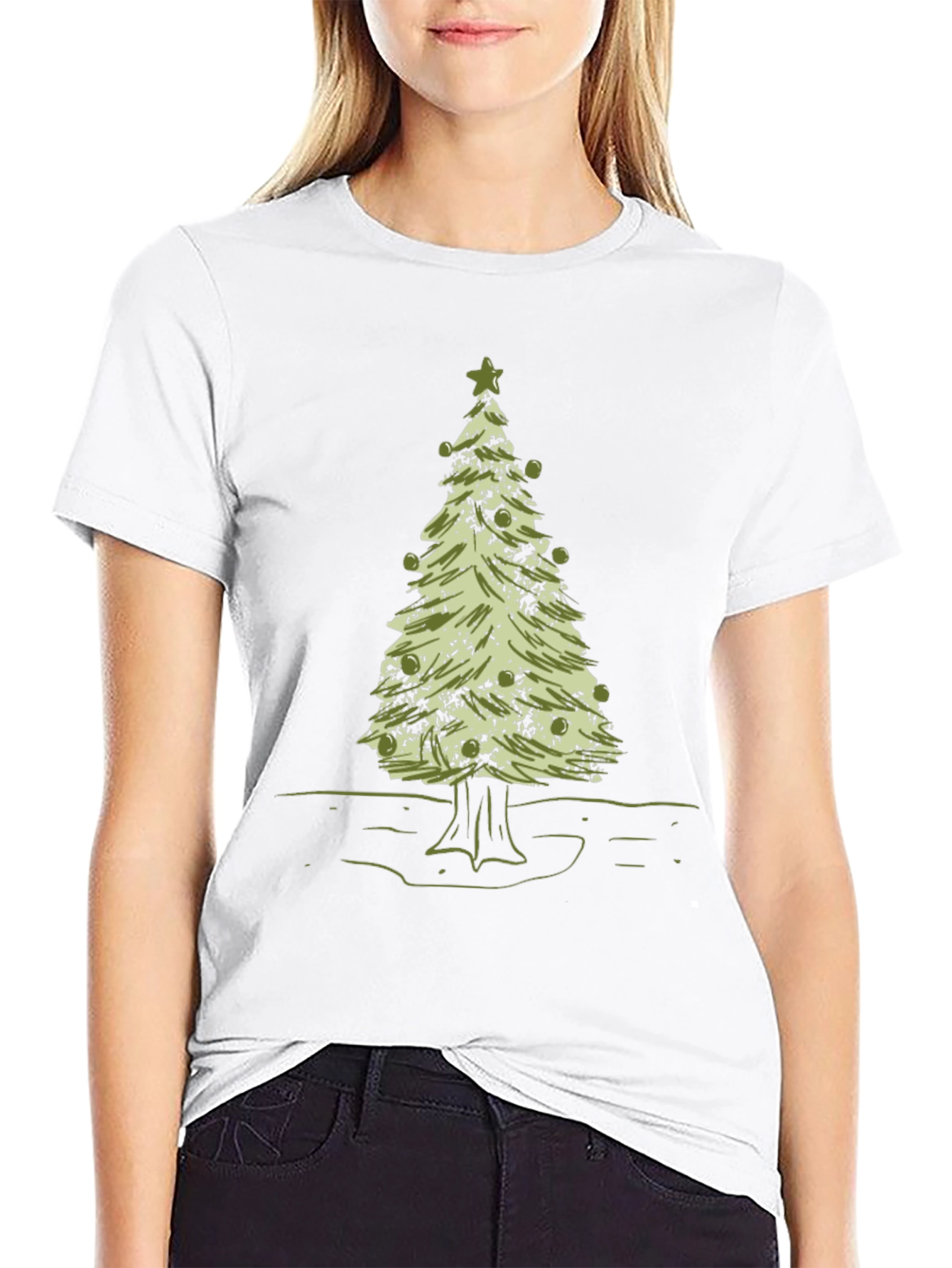 Christmas Tree Graphic T-Shirt