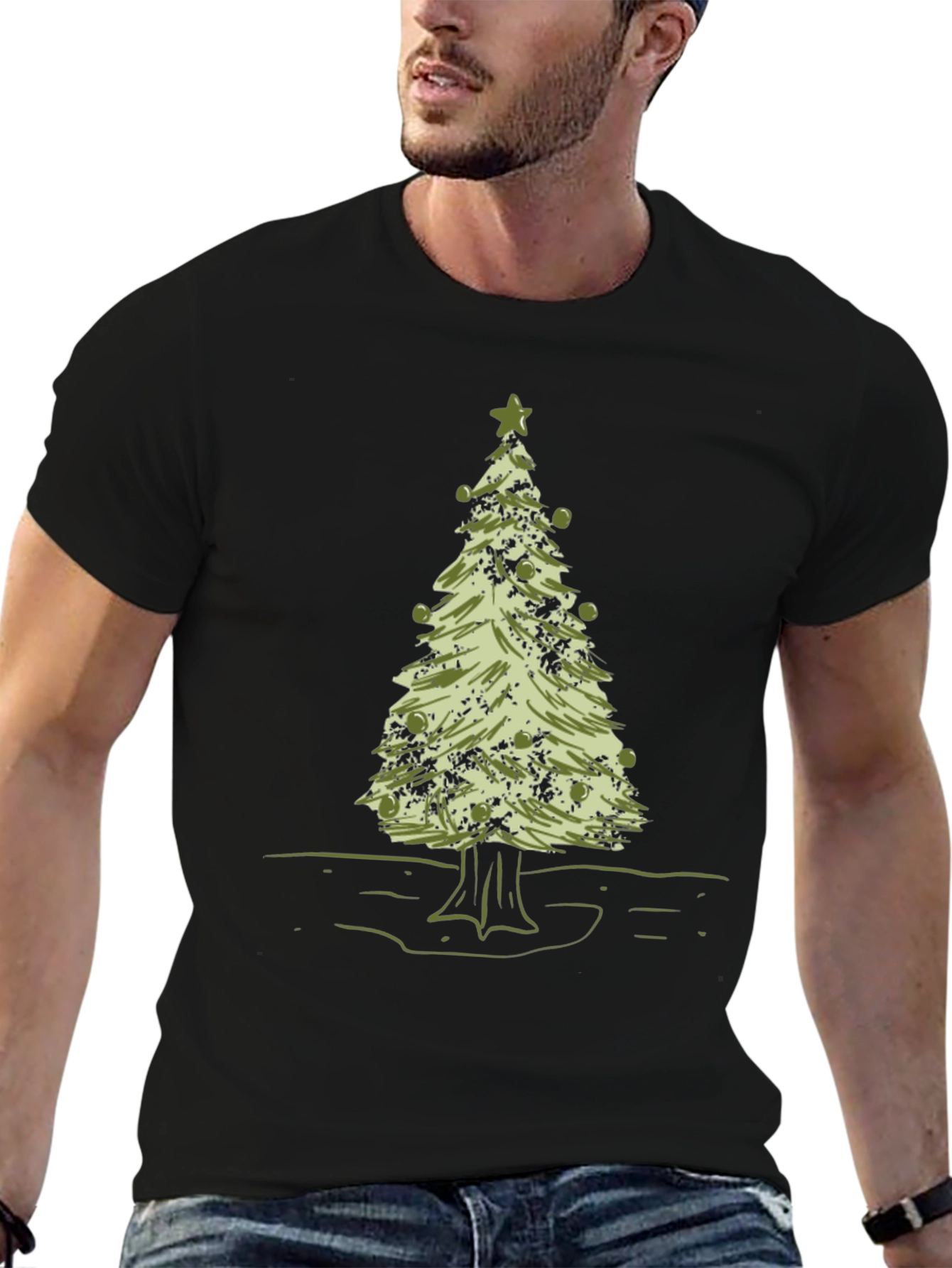 Christmas Tree Graphic T-Shirt