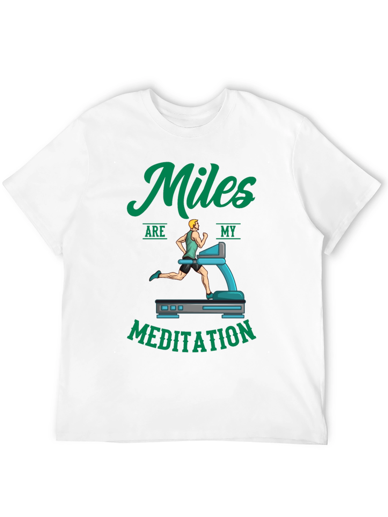 Miles Are My Meditation Black T-Shirt