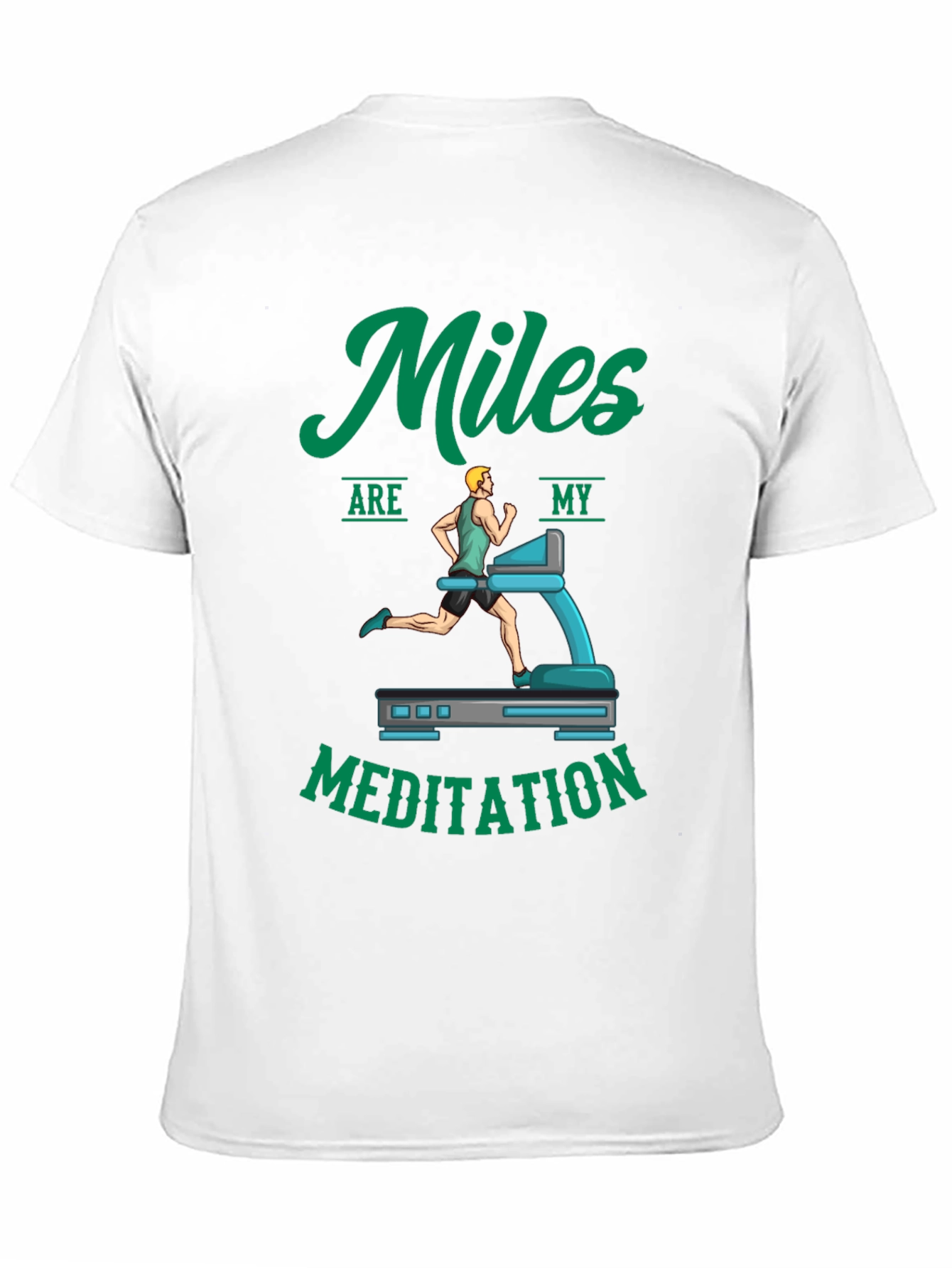 Miles Are My Meditation Black T-Shirt