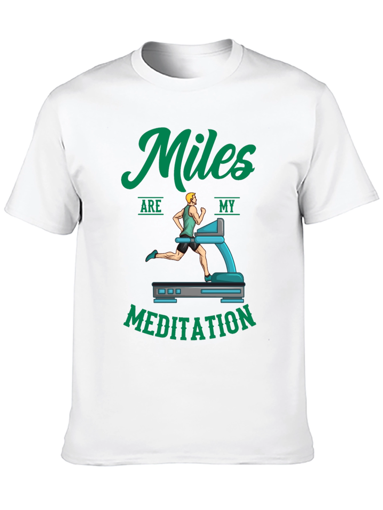 Miles Are My Meditation Black T-Shirt