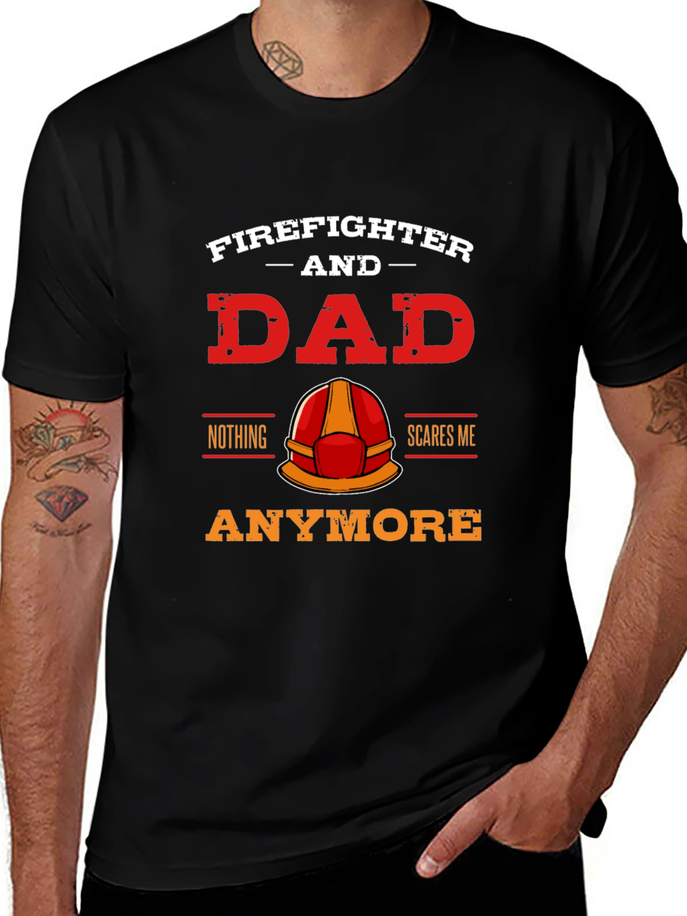 Firefighter Dad Graphic T-Shirt