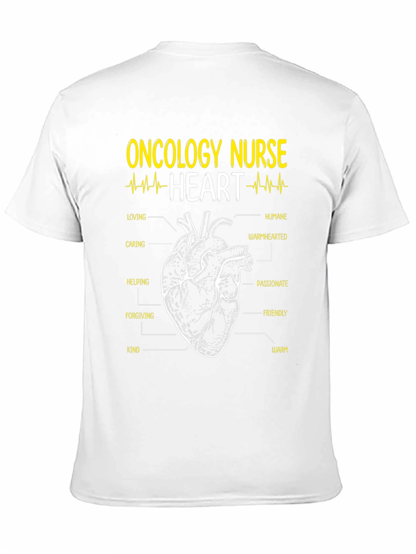 Oncology Nurse Heart T-Shirt - Compassionate Care