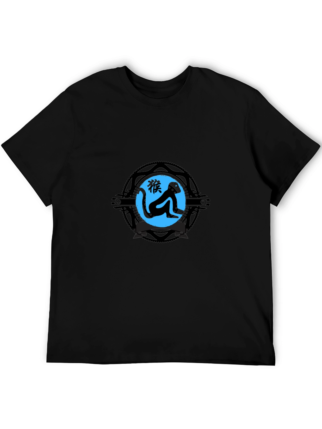 Monkey Graphic Black T-Shirt