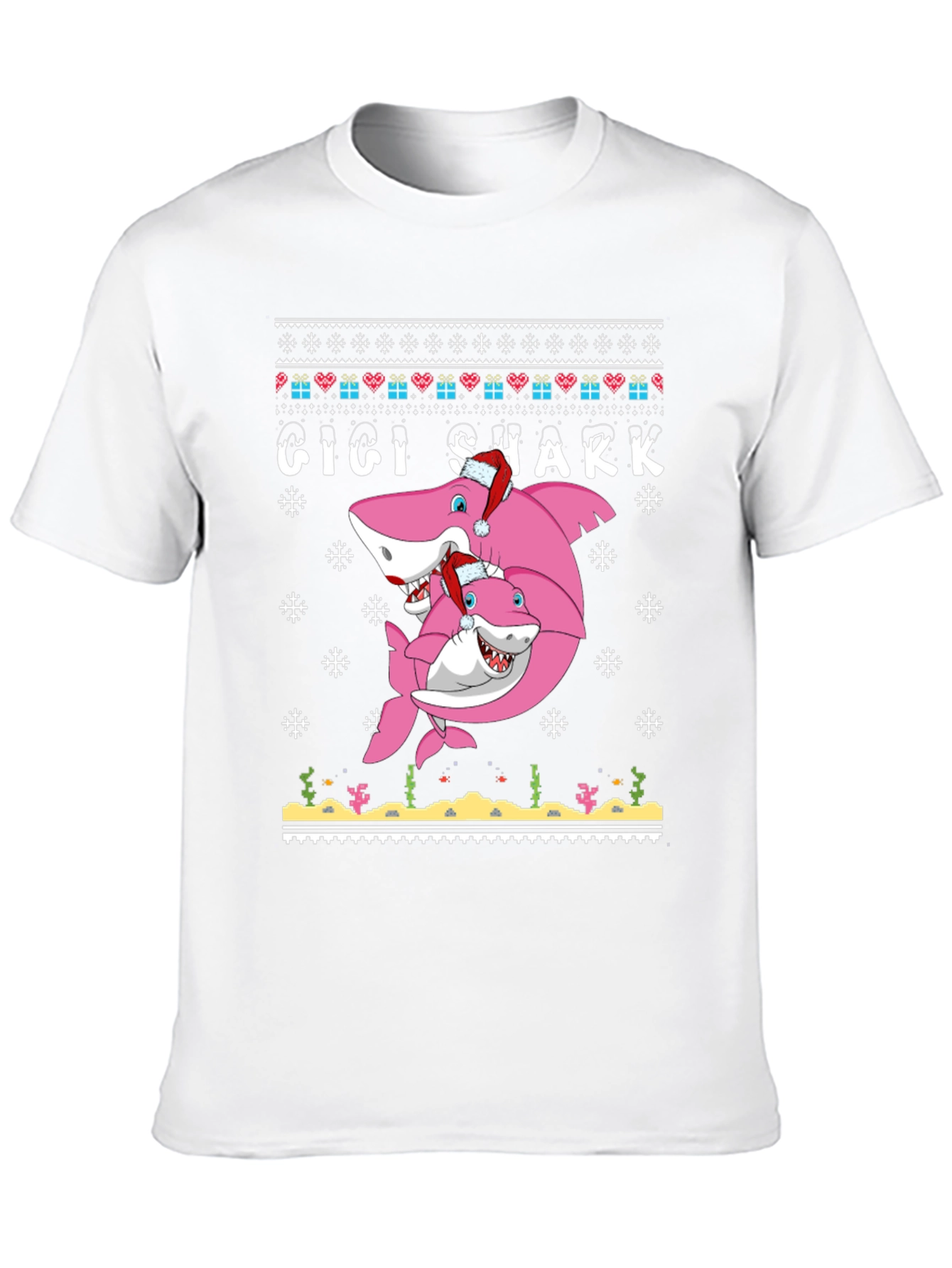 Gigi Shark Christmas Sweater T-Shirt