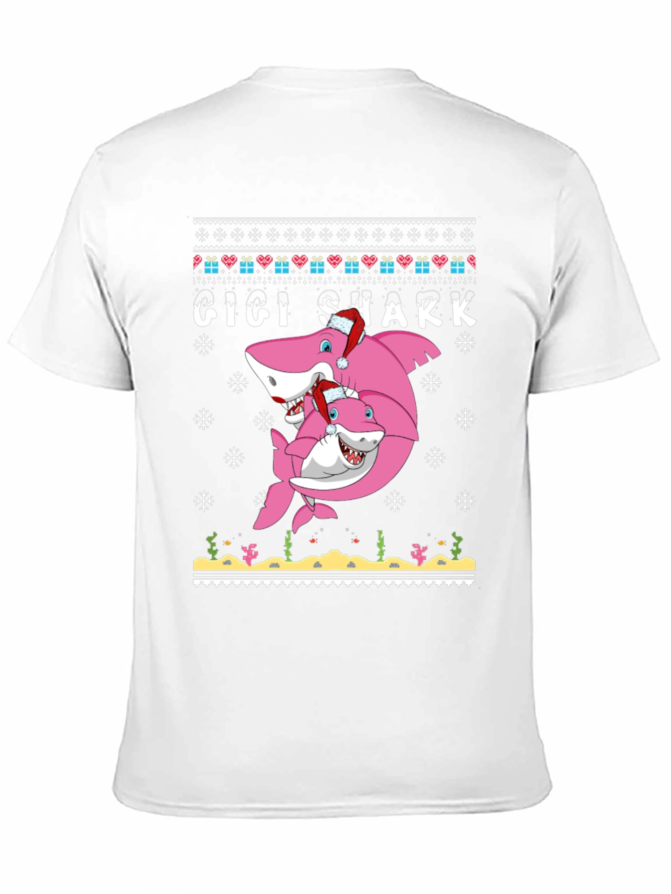 Gigi Shark Christmas Sweater T-Shirt