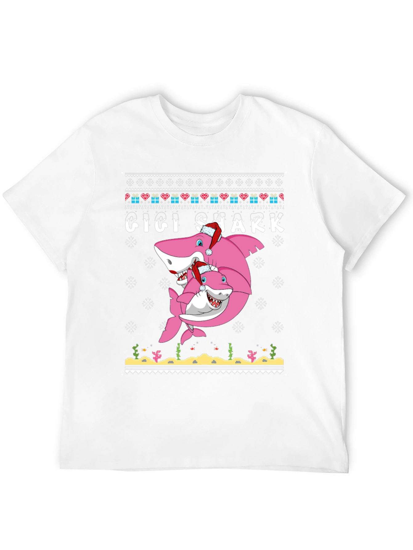 Gigi Shark Christmas Sweater T-Shirt