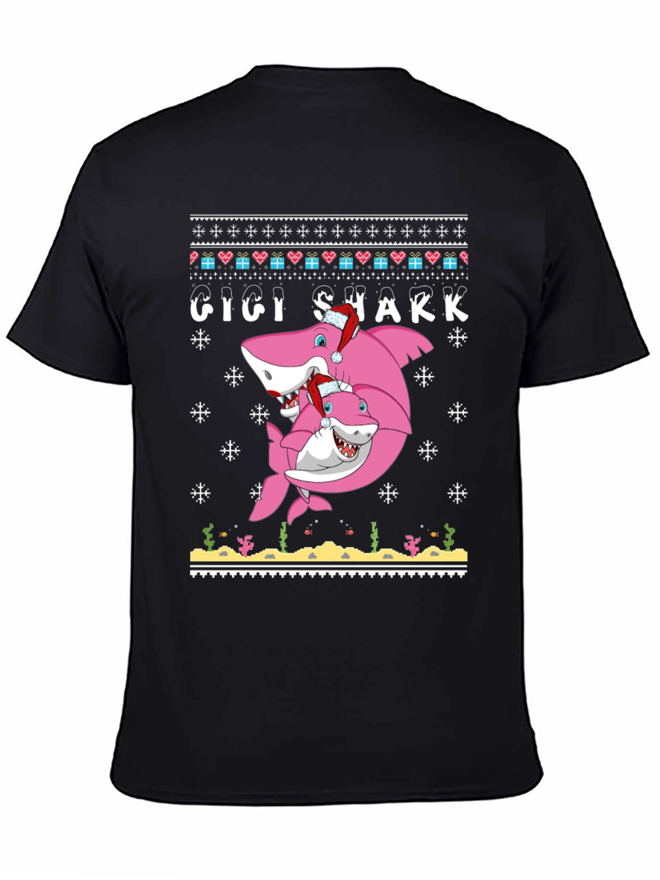 Gigi Shark Christmas Sweater T-Shirt