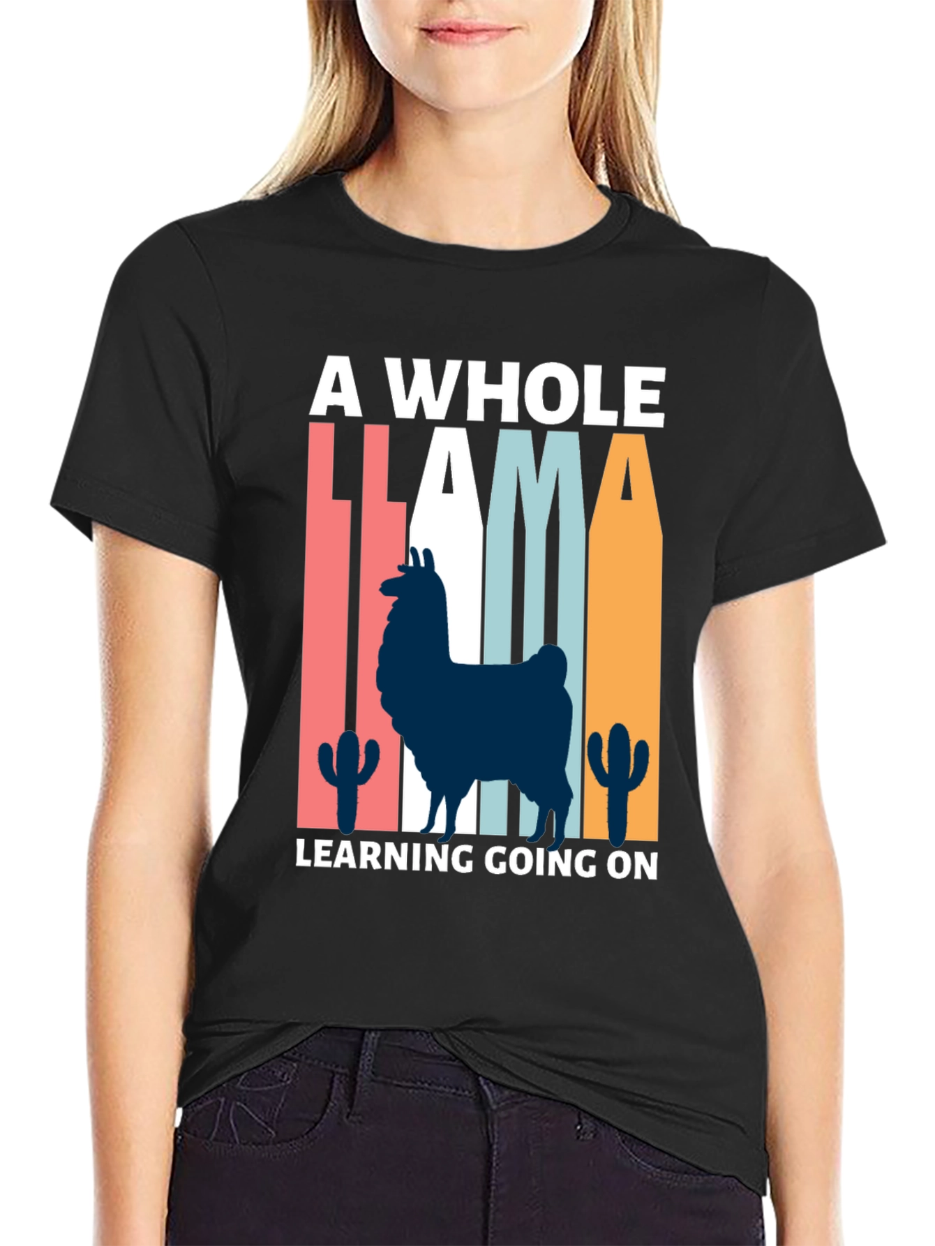 Llama Learning T-Shirt - Quirky & Fun!