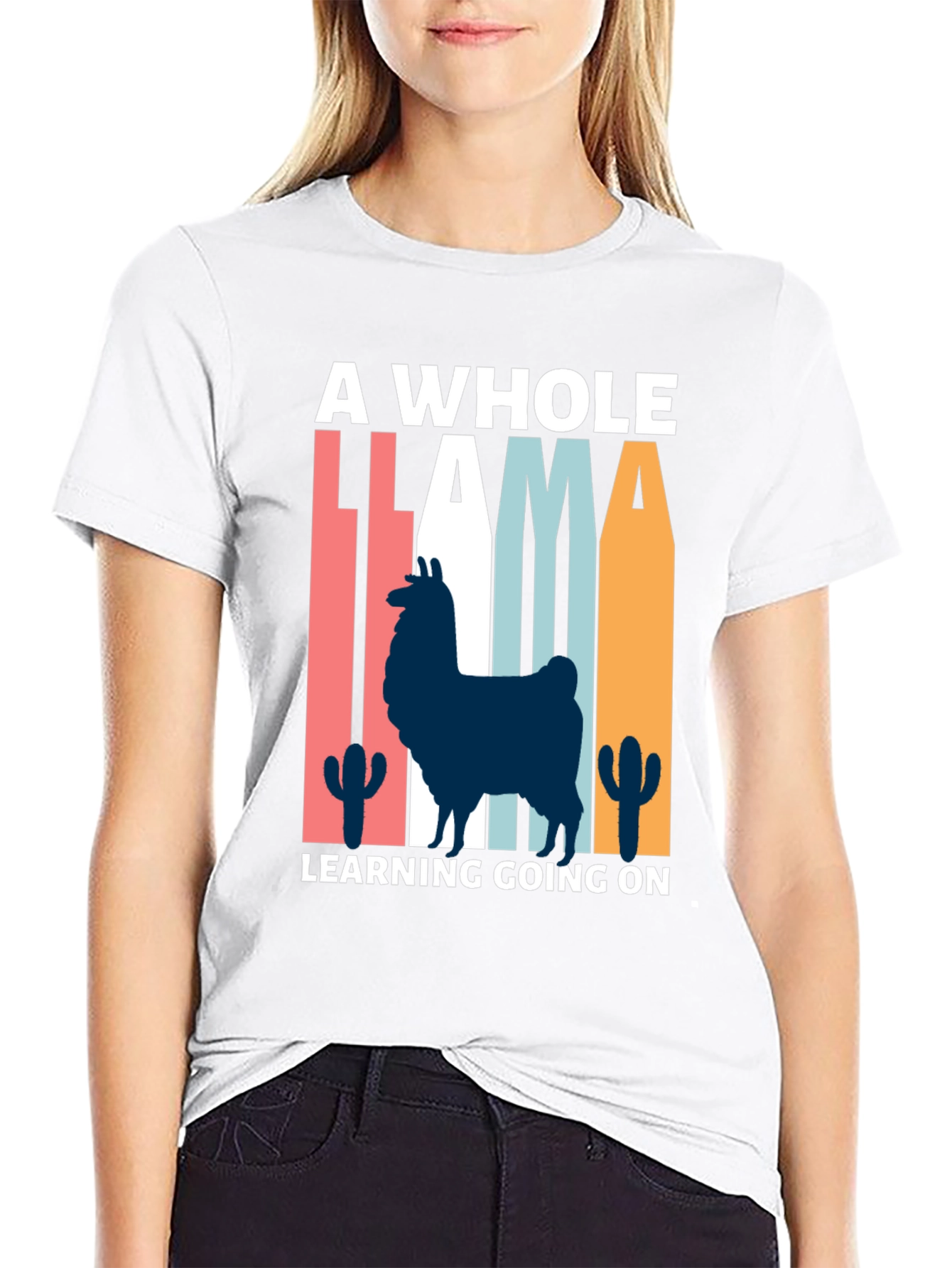 Llama Learning T-Shirt - Quirky & Fun!