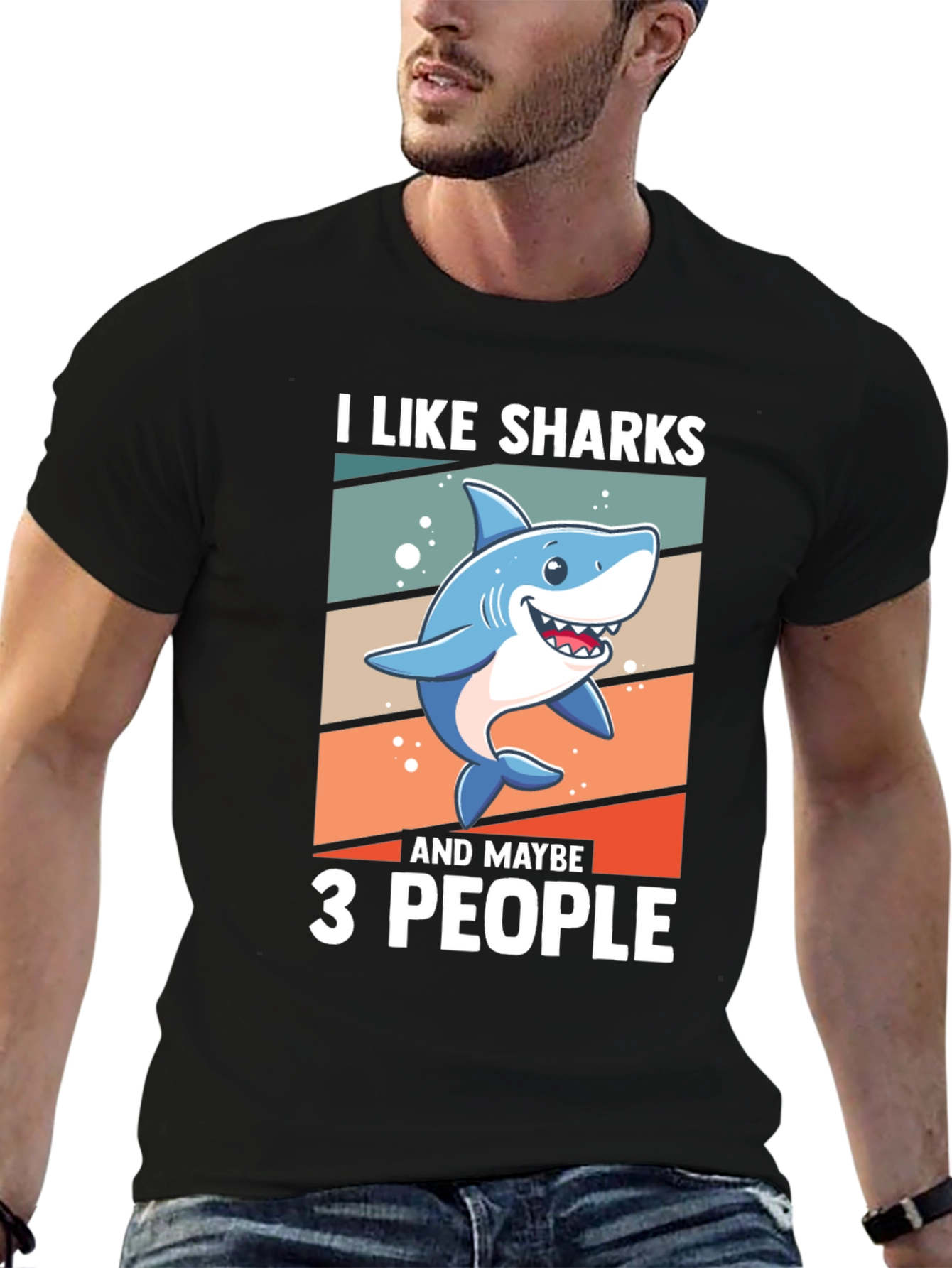I Like Sharks and Maybe 3 People T-Shirt