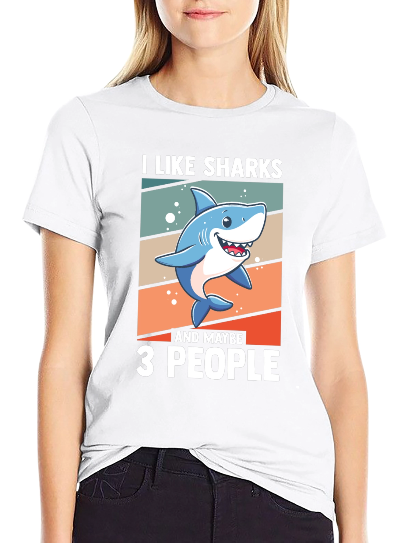 I Like Sharks and Maybe 3 People T-Shirt