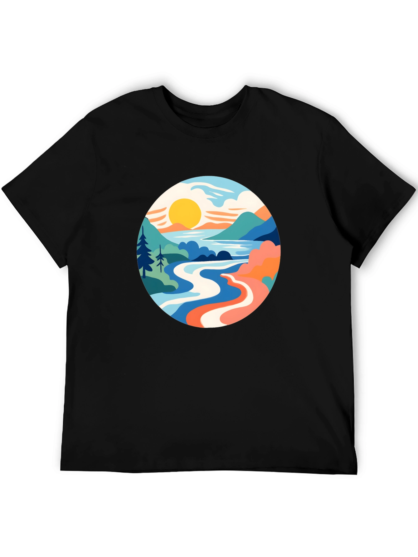 Scenic Landscape Graphic Tee