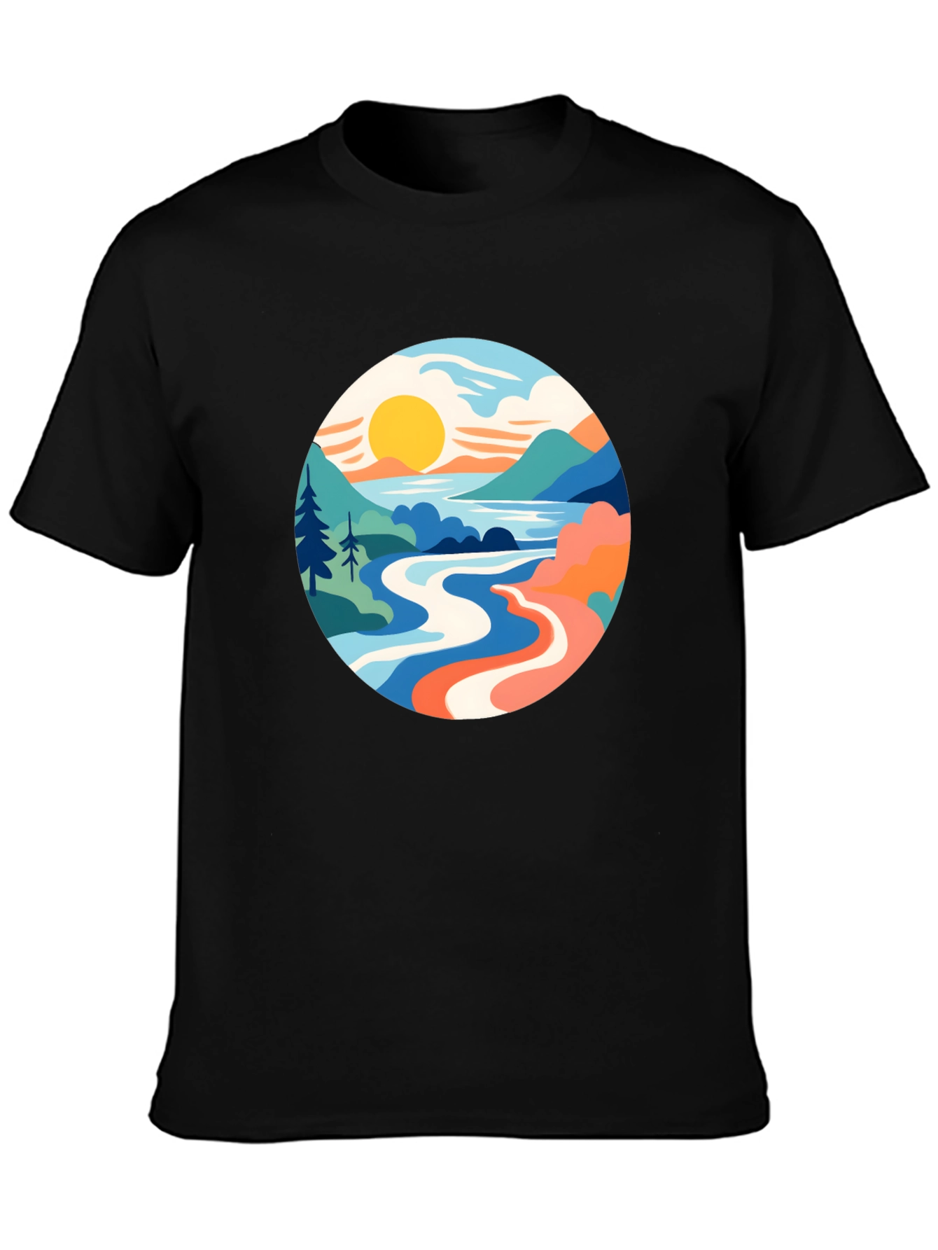 Scenic Landscape Graphic Tee