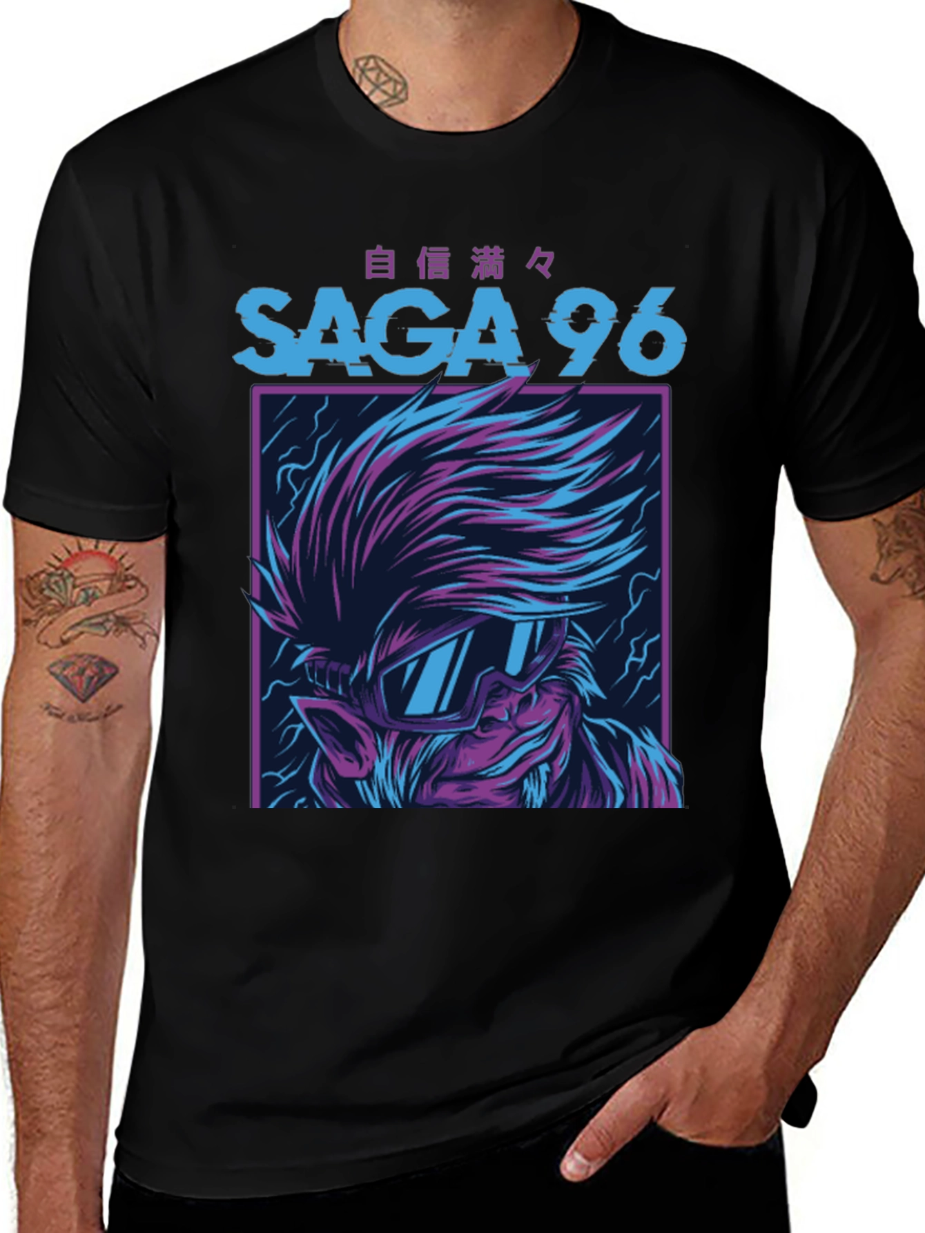 Saga 96 Graphic T-Shirt - Bold Anime Style