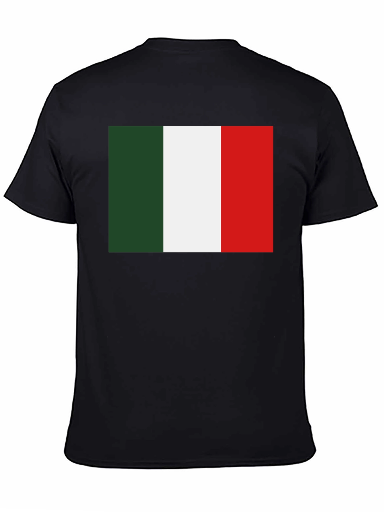 Italy Flag Graphic Tee - Black