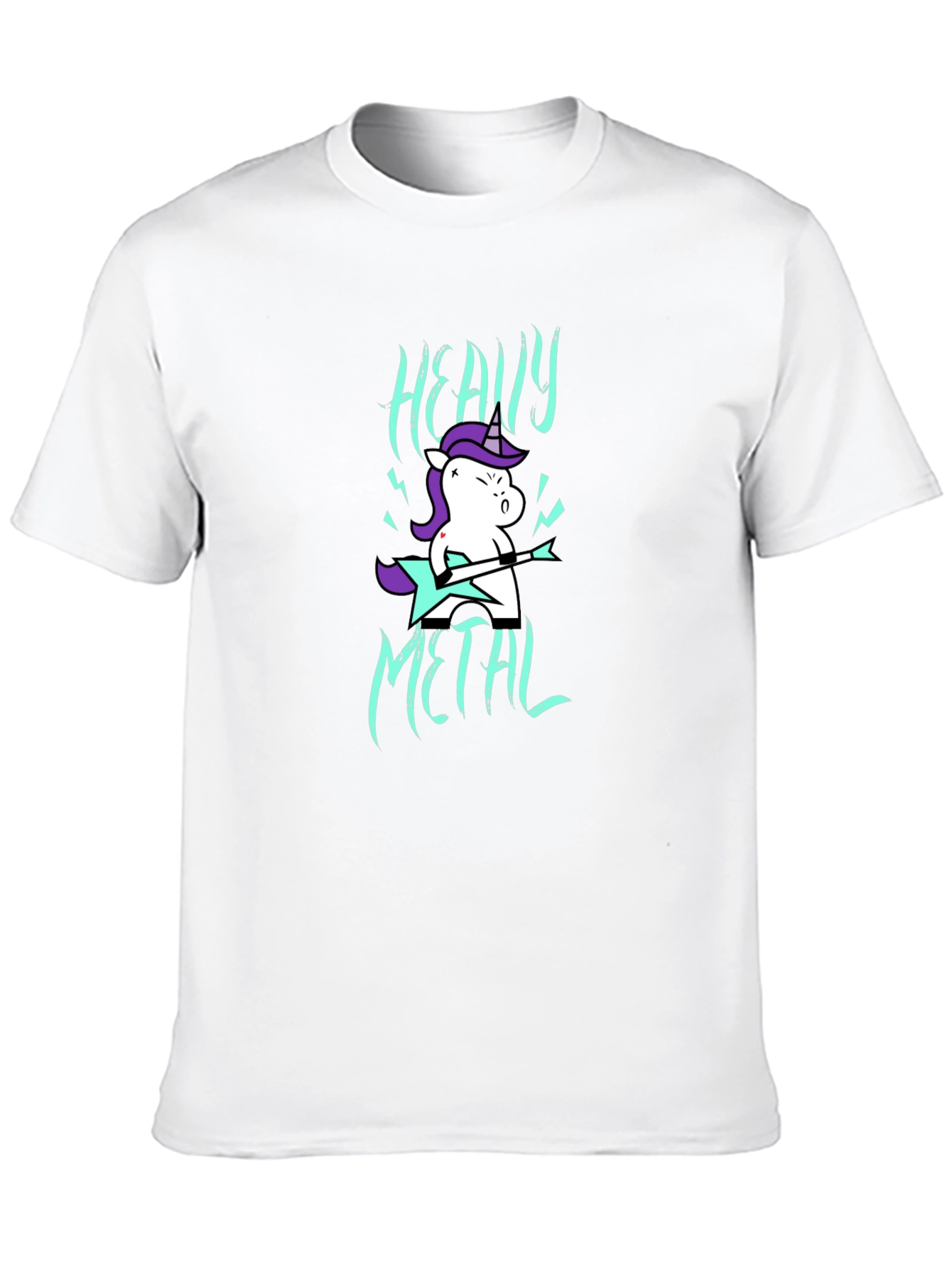 Heavy Metal Unicorn Graphic T-Shirt