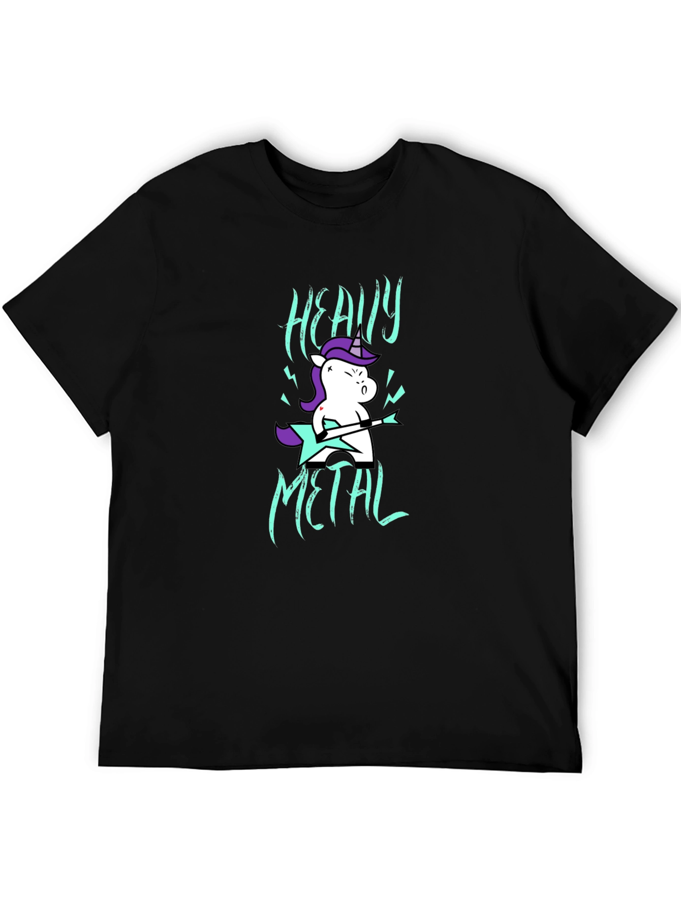 Heavy Metal Unicorn Graphic T-Shirt