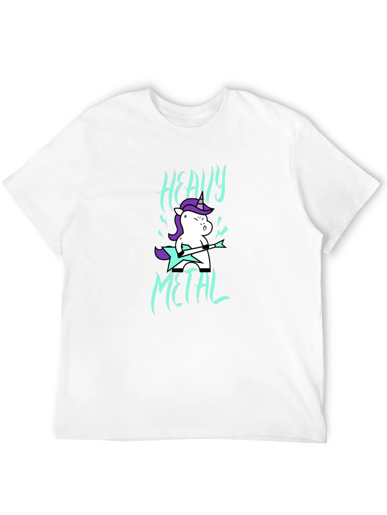 Heavy Metal Unicorn Graphic T-Shirt