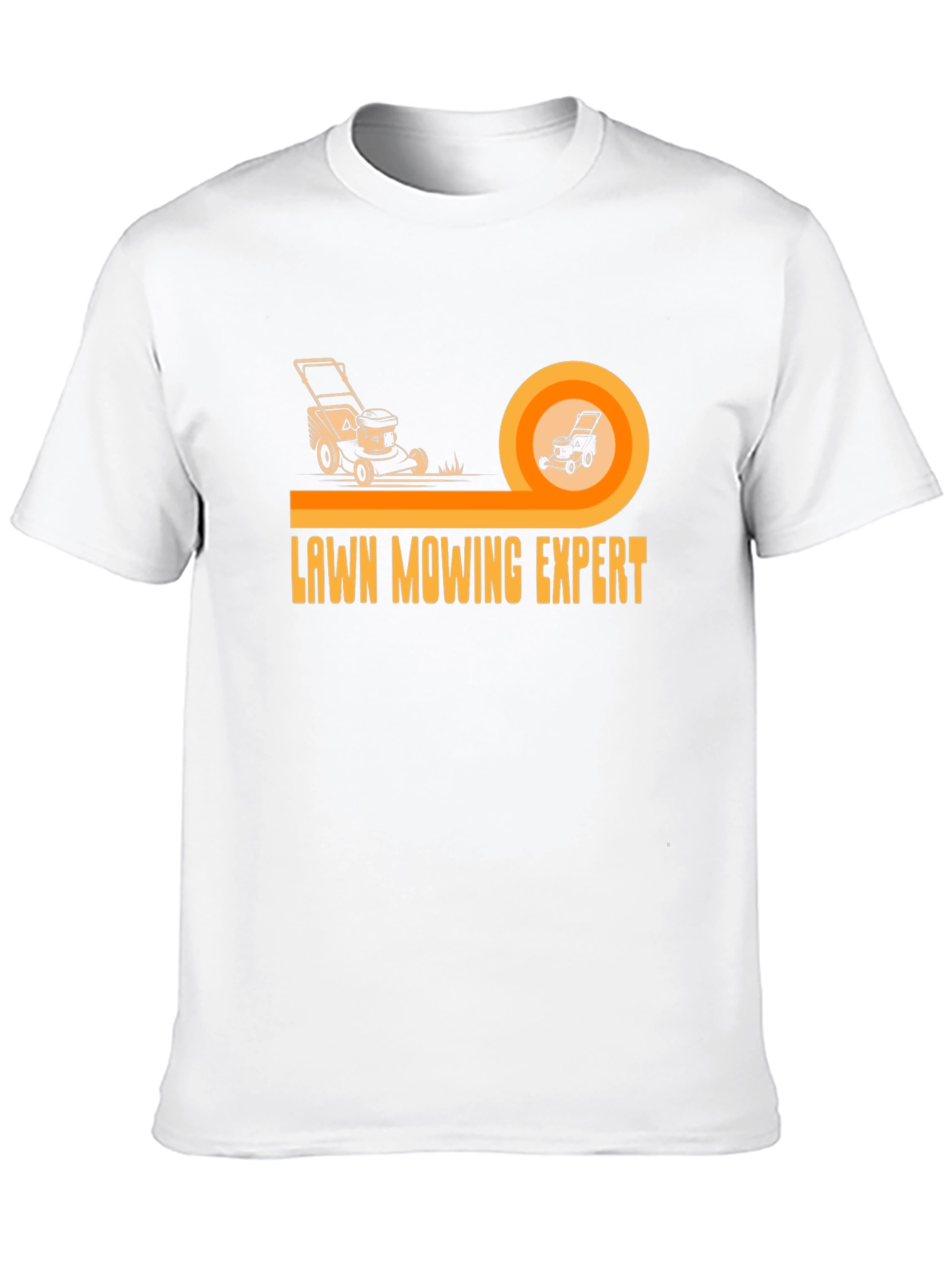 Lawn Mowing Expert Graphic Tee - Black Cotton T-Shirt