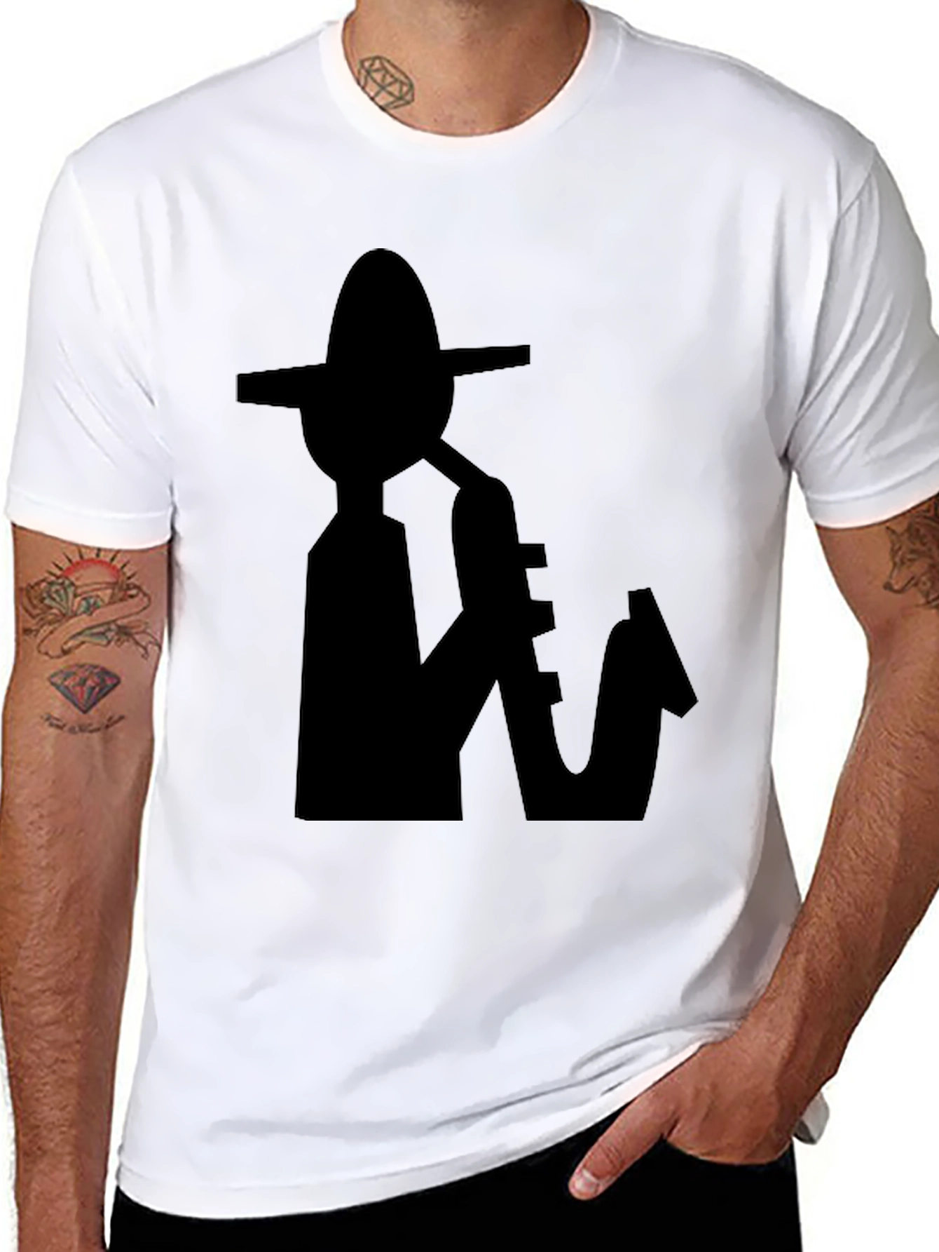 Cool Jazz Saxophone Graphic Tee