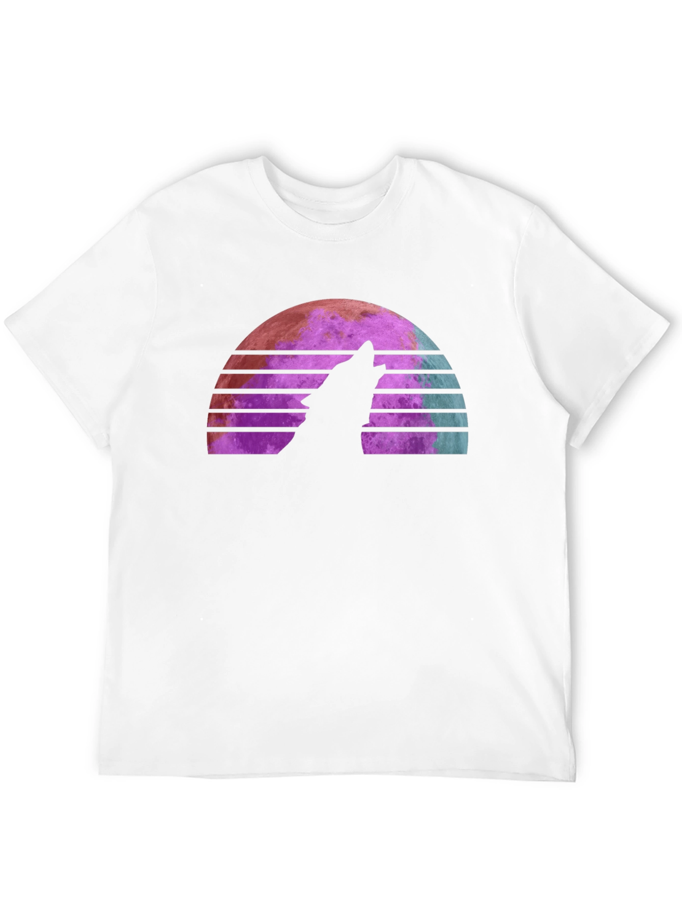 Retro Wolf Moon T-Shirt