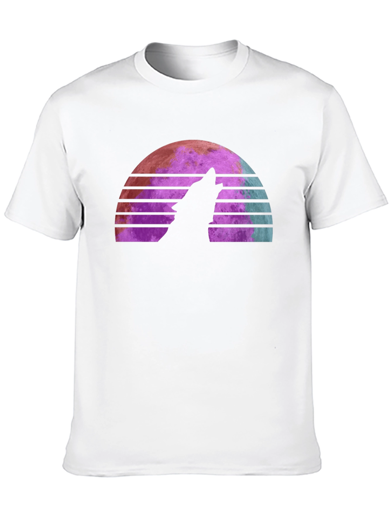 Retro Wolf Moon T-Shirt