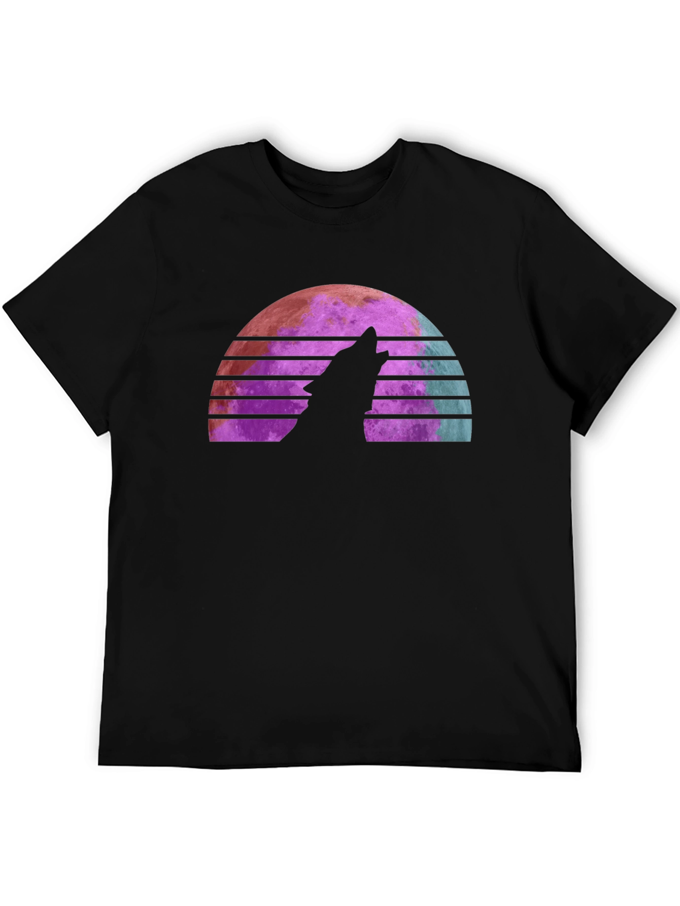 Retro Wolf Moon T-Shirt
