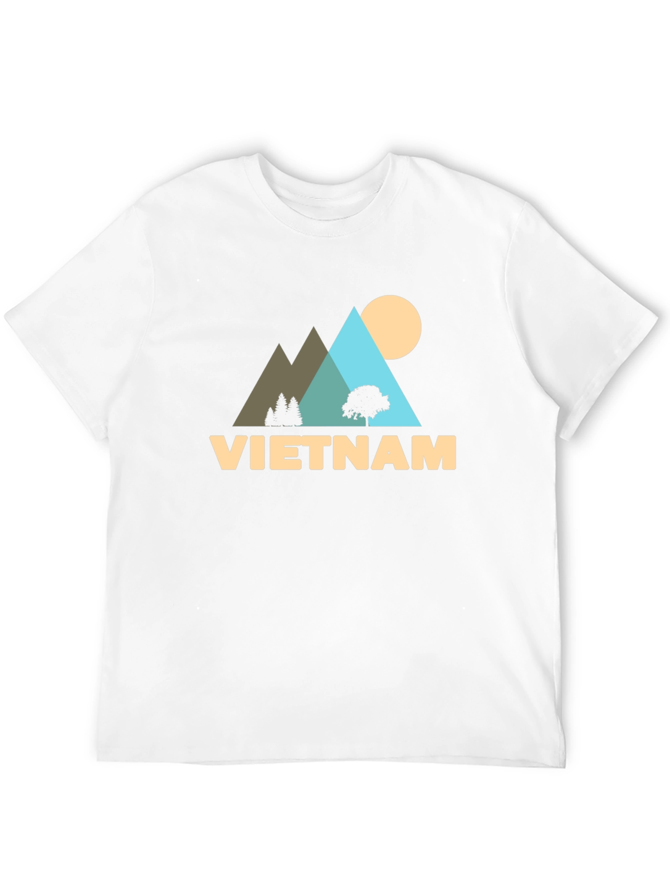 Vietnam Landscape Graphic Black T-Shirt