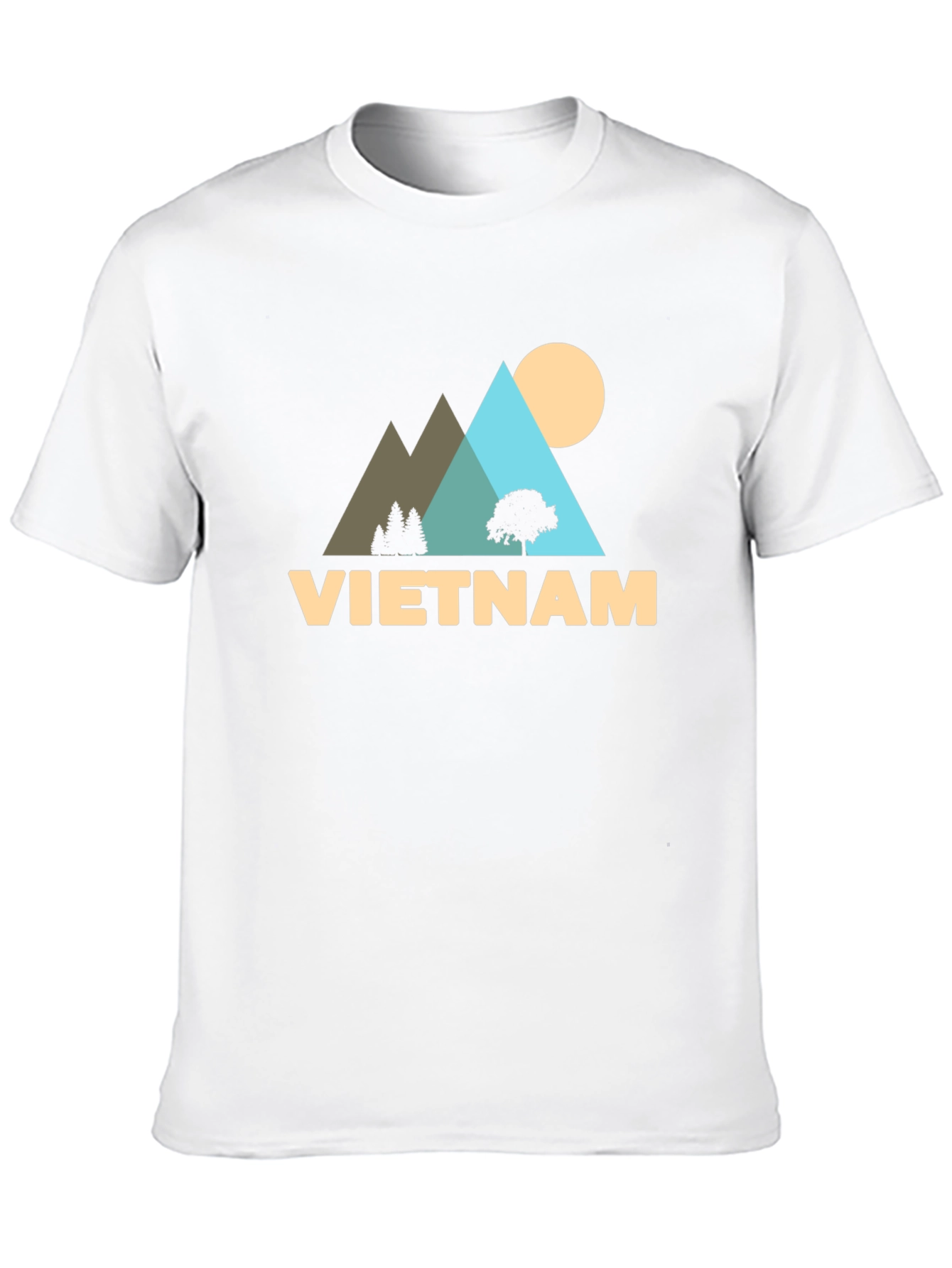 Vietnam Landscape Graphic Black T-Shirt