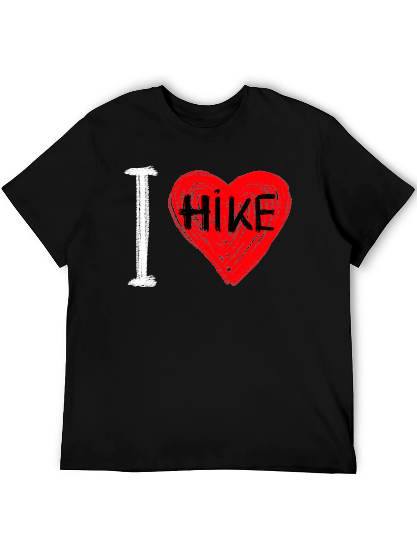 I Love Hiking T-Shirt - Heart Design