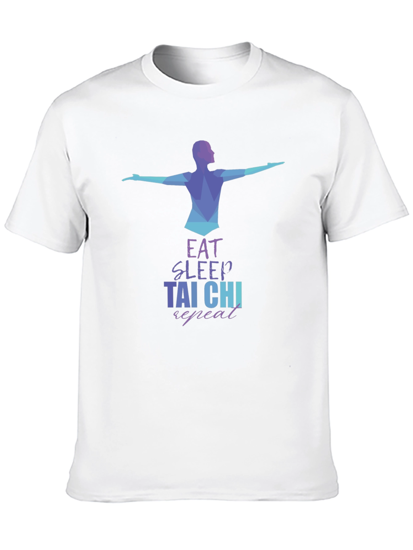 Eat Sleep Tai Chi Repeat Black T-Shirt