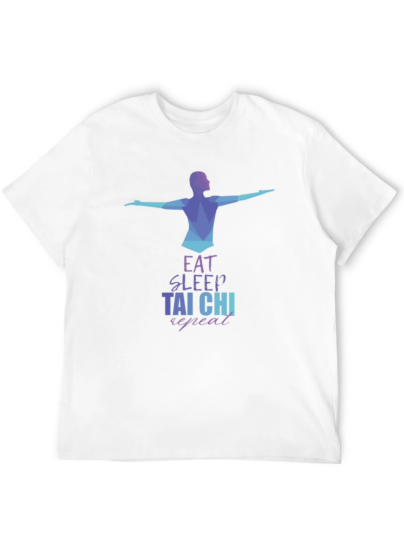 Eat Sleep Tai Chi Repeat Black T-Shirt