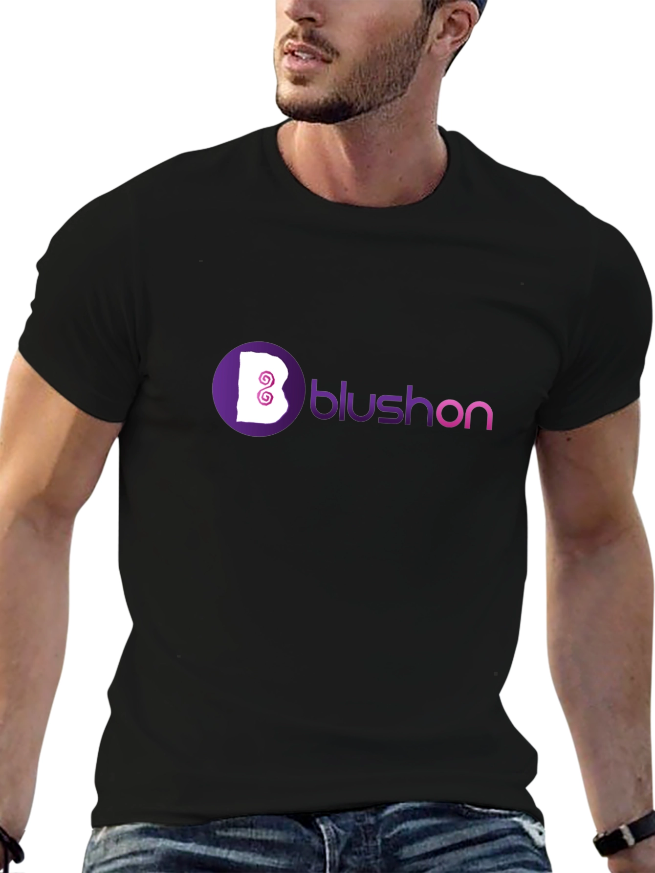 Stylish Black Blushon T-Shirt
