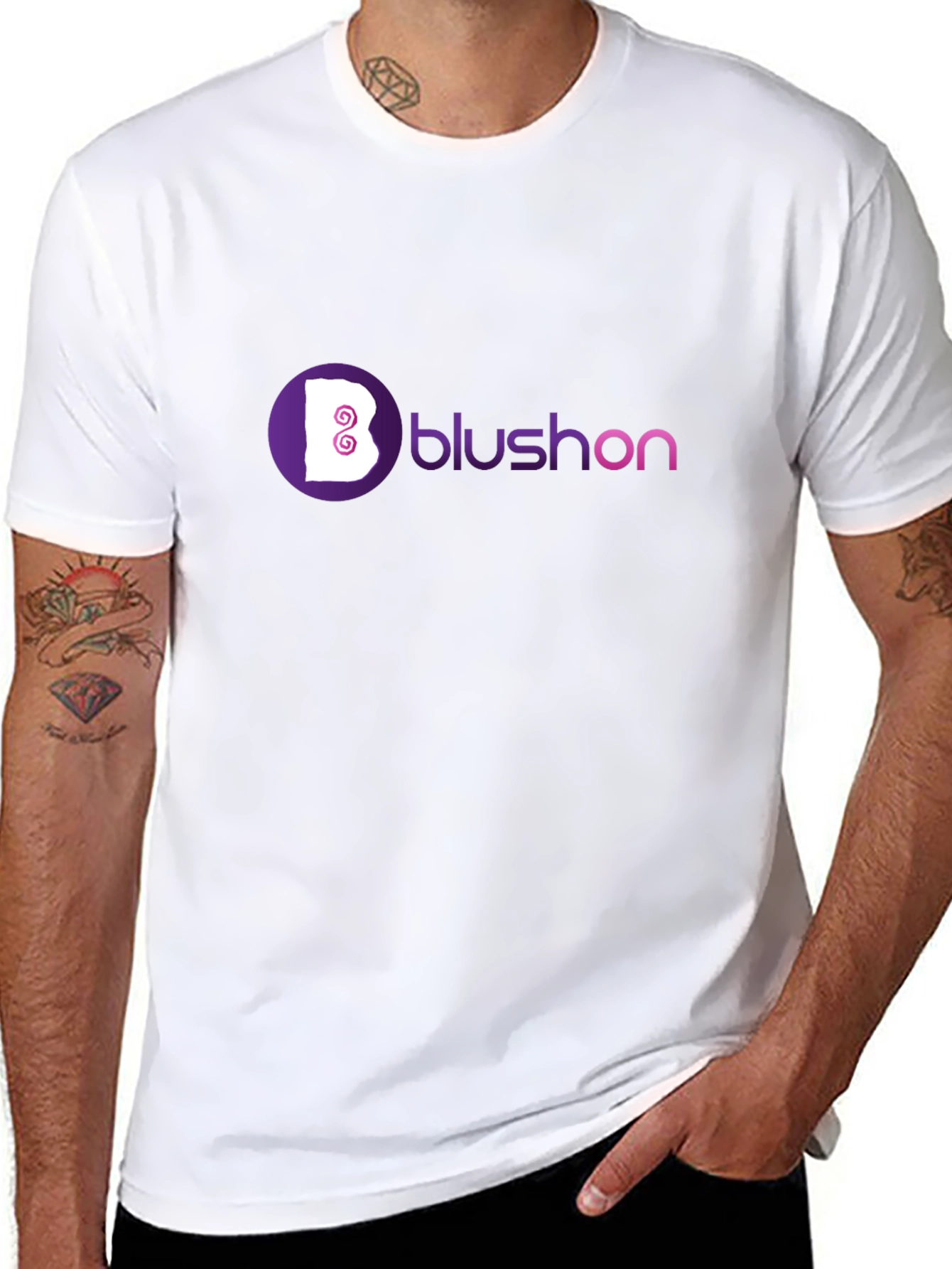 Stylish Black Blushon T-Shirt