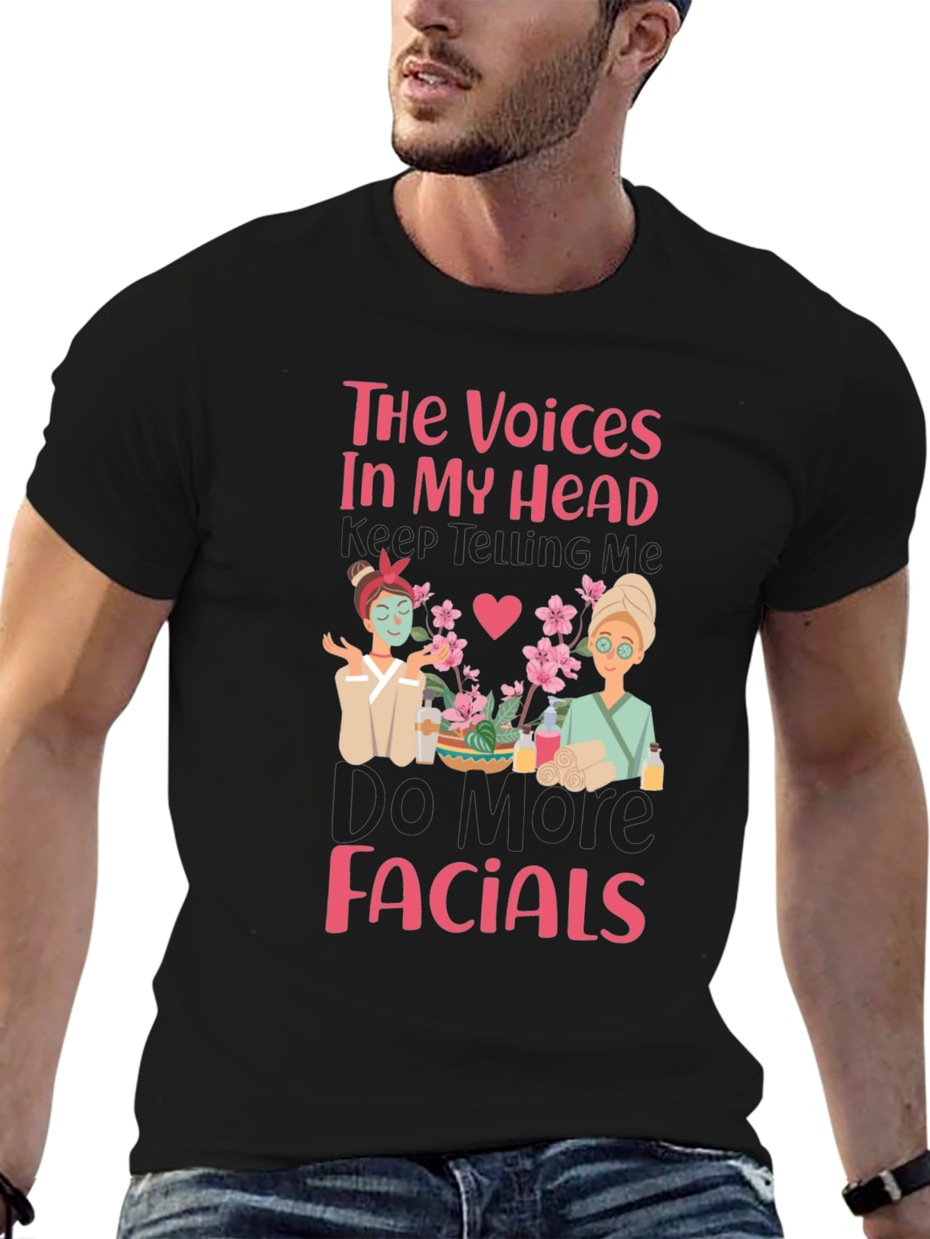 Facial T-Shirt: Voices in My Head Spa Day Tee